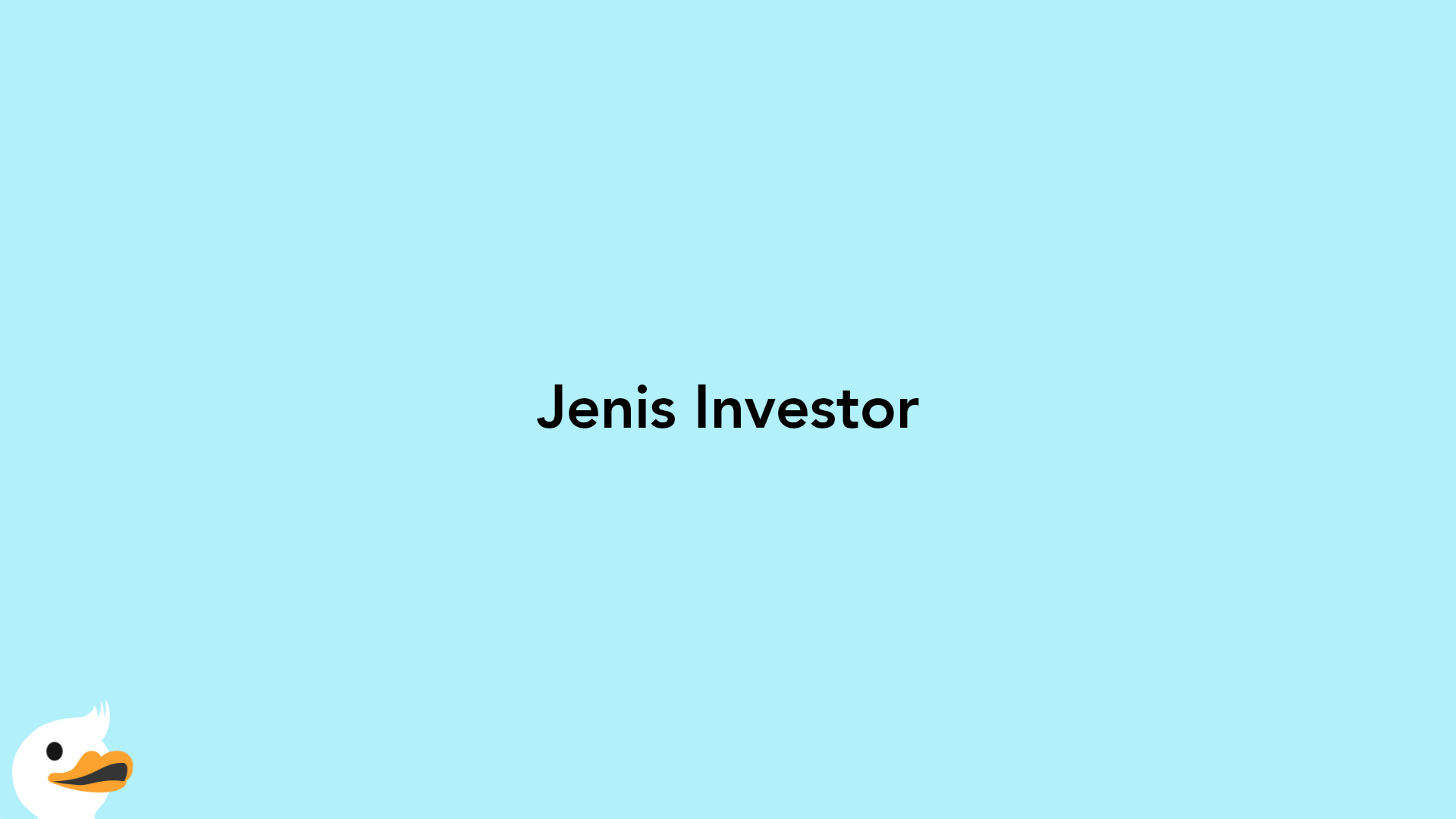 Jenis Investor