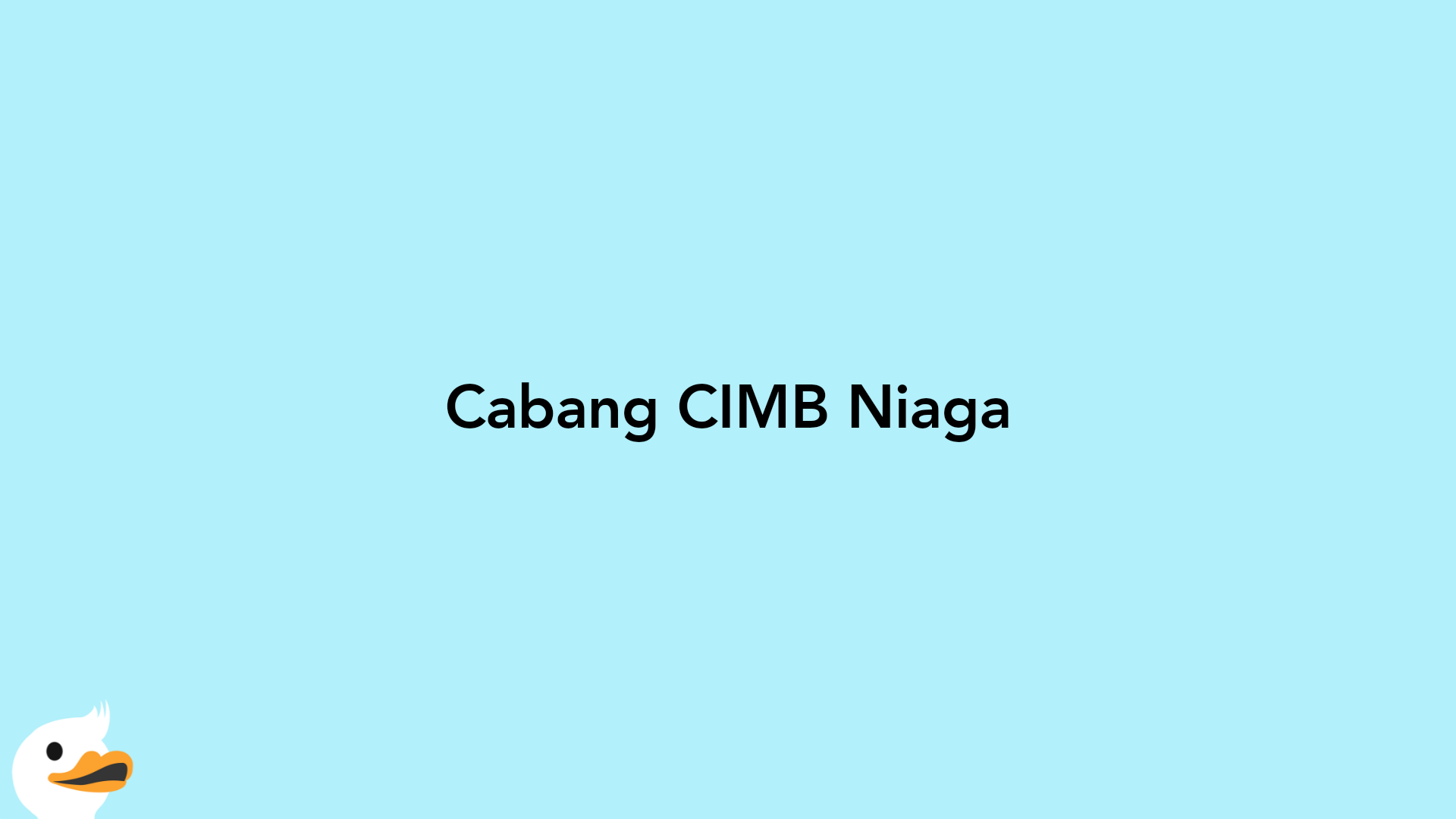 Cabang CIMB Niaga