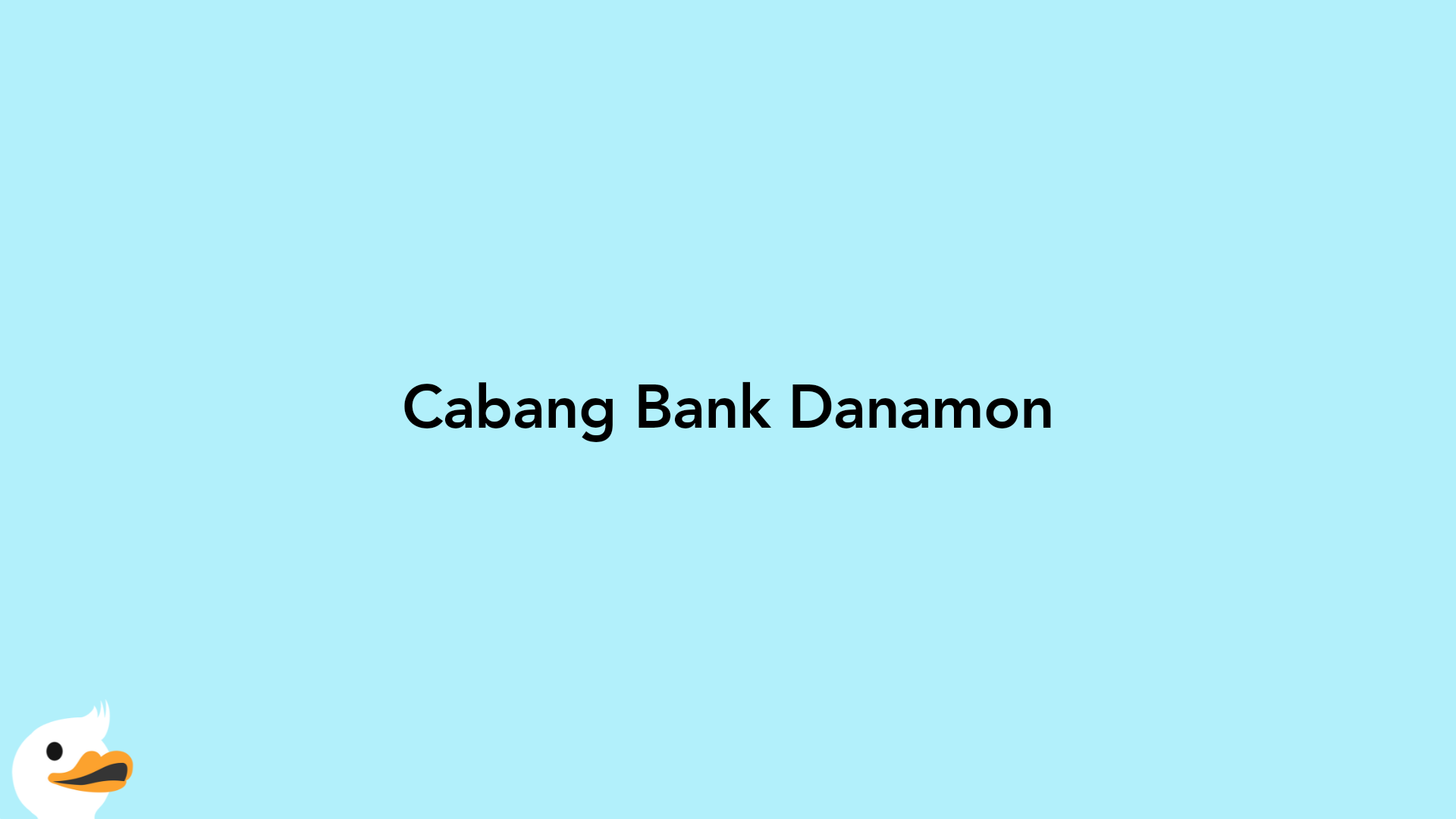 Cabang Bank Danamon