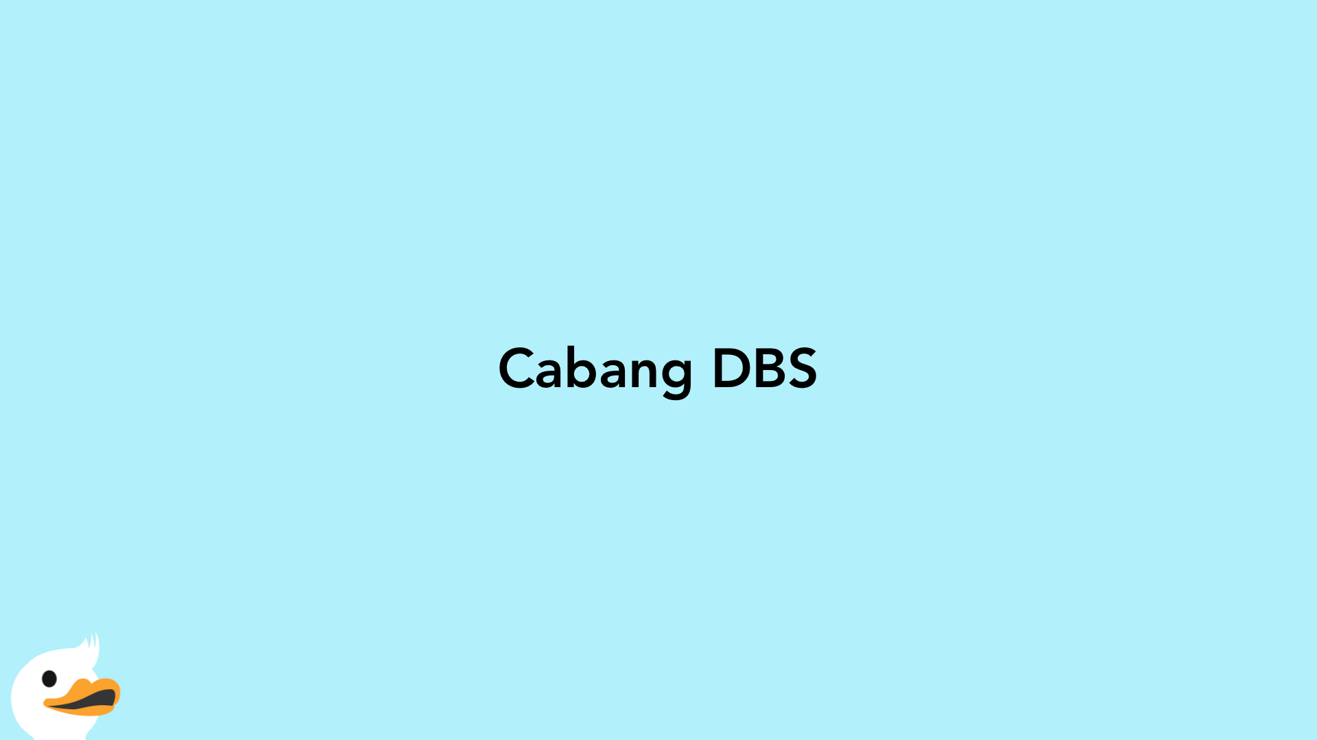 Cabang DBS