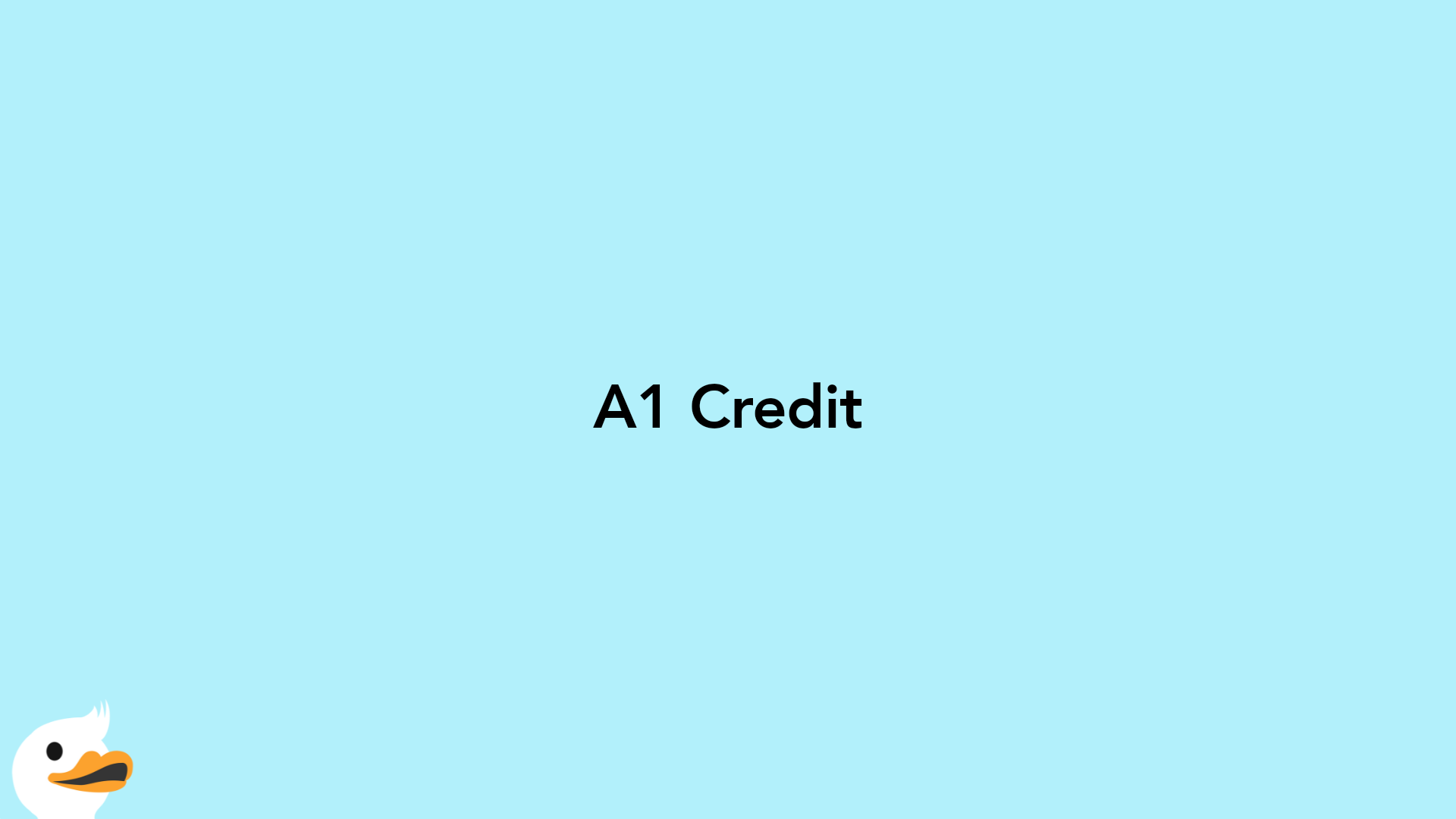 A1 Credit