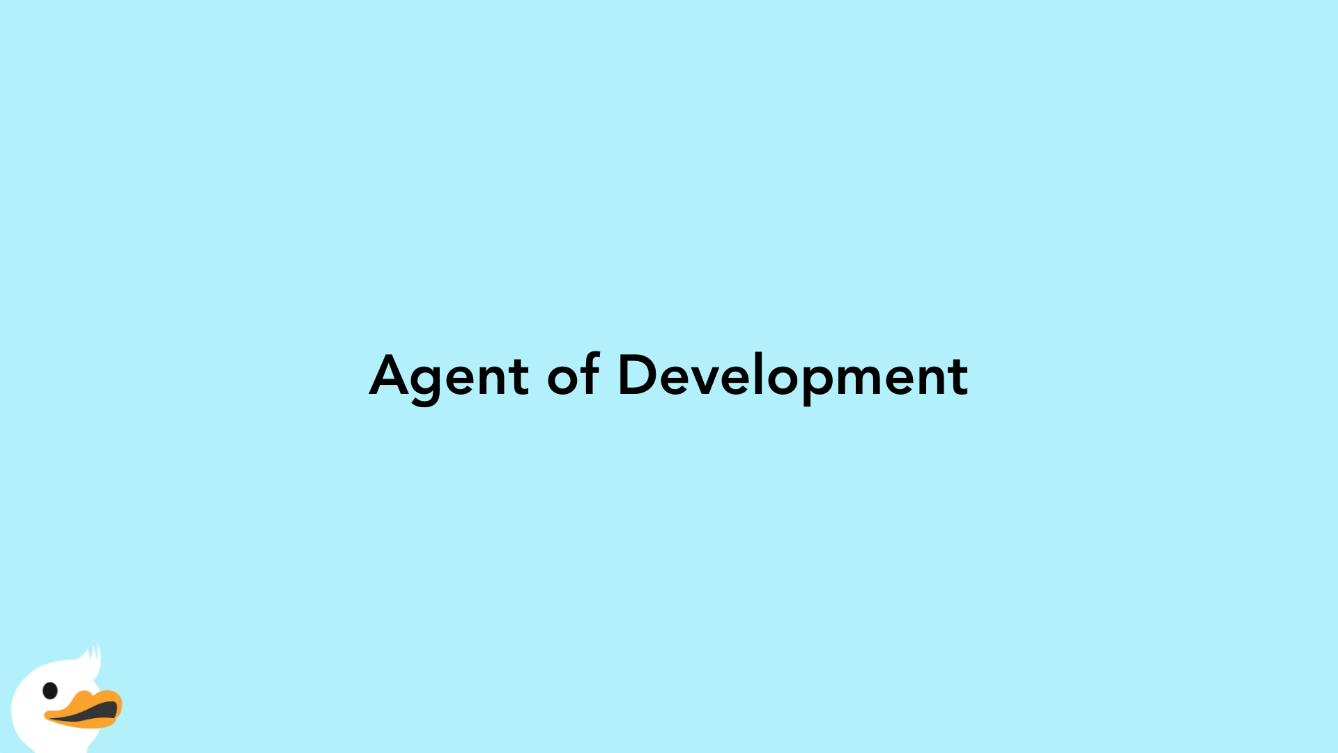 Agent of Development