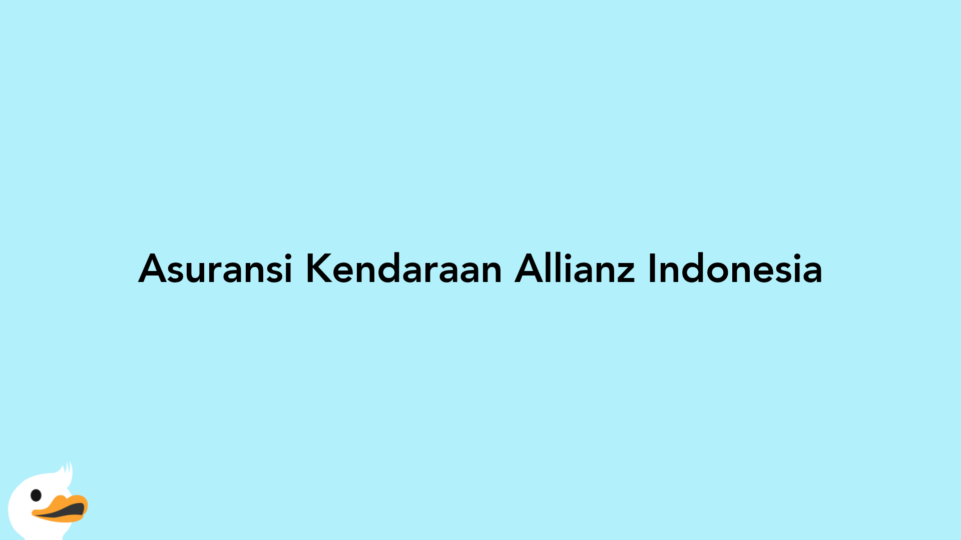 Asuransi Kendaraan Allianz Indonesia