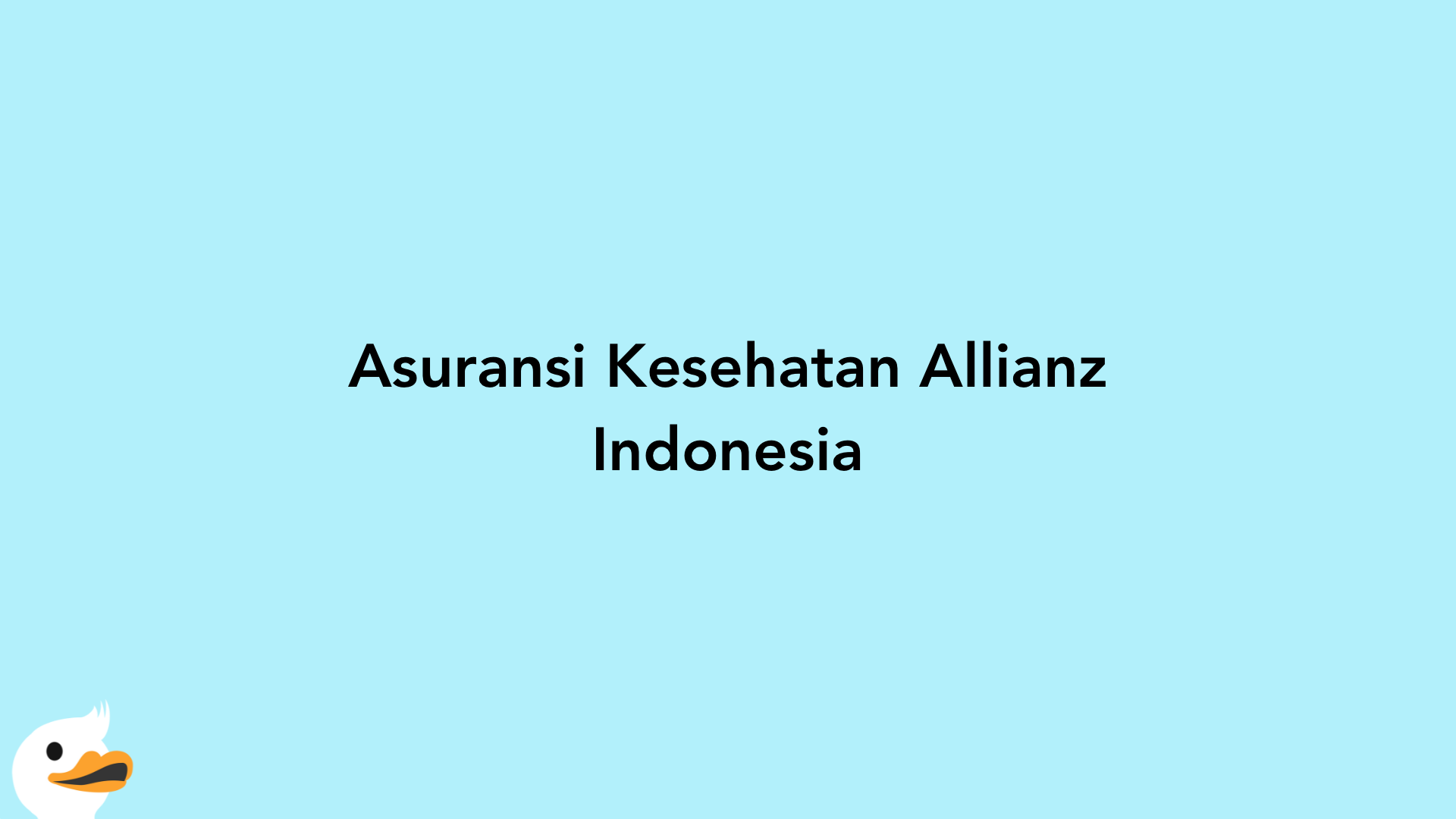 Asuransi Kesehatan Allianz Indonesia