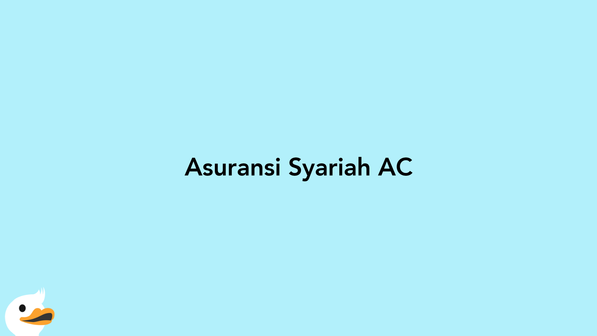 Asuransi Syariah AC