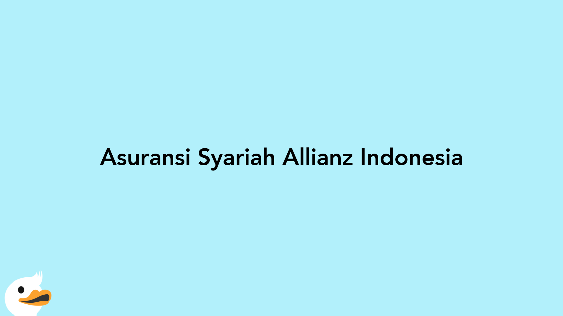 Asuransi Syariah Allianz Indonesia