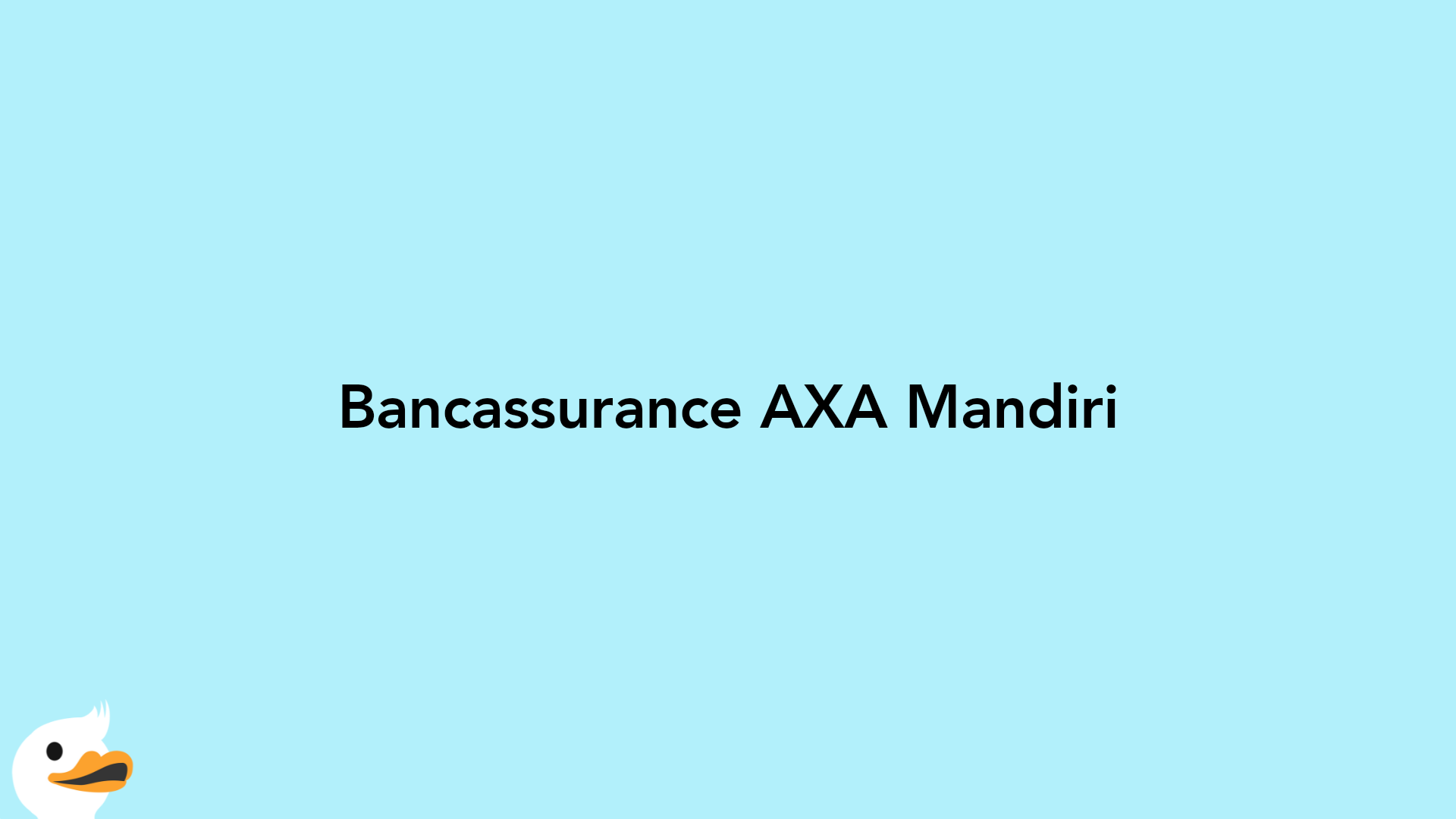 Bancassurance AXA Mandiri