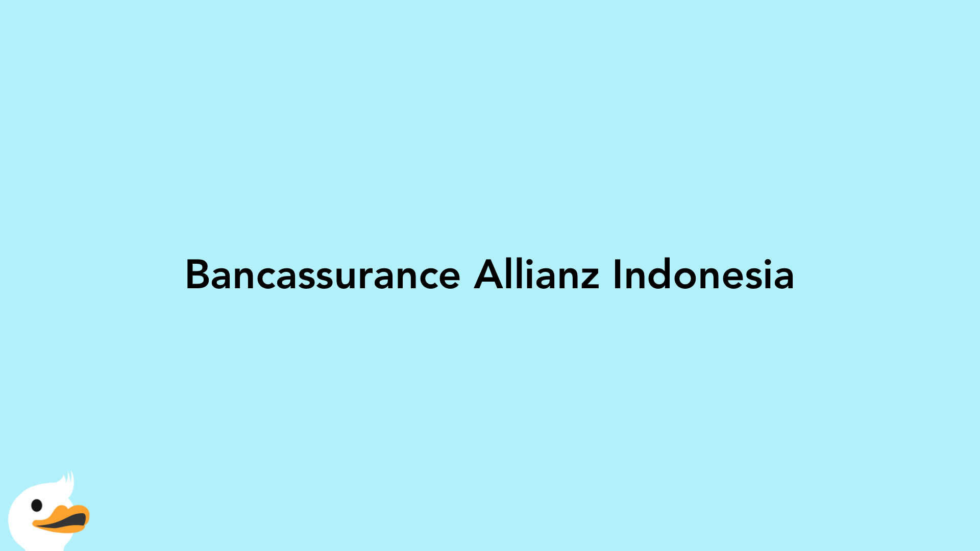 Bancassurance Allianz Indonesia