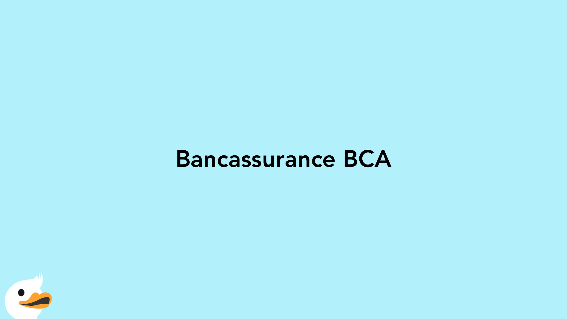 Bancassurance BCA