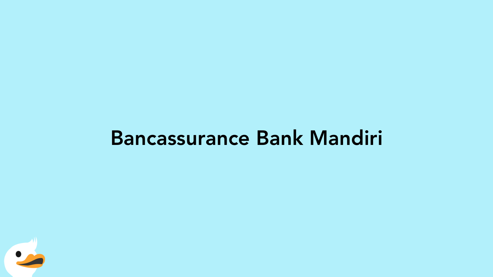 Bancassurance Bank Mandiri