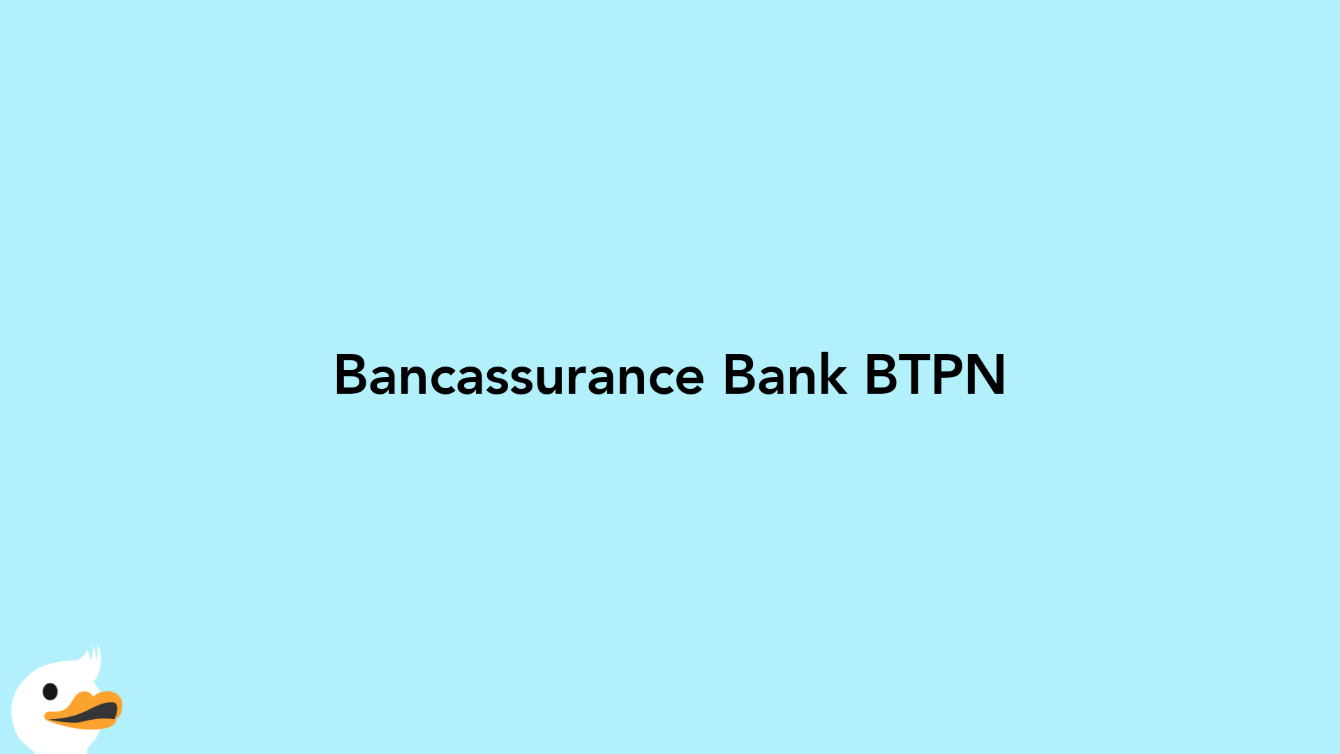 Bancassurance Bank BTPN