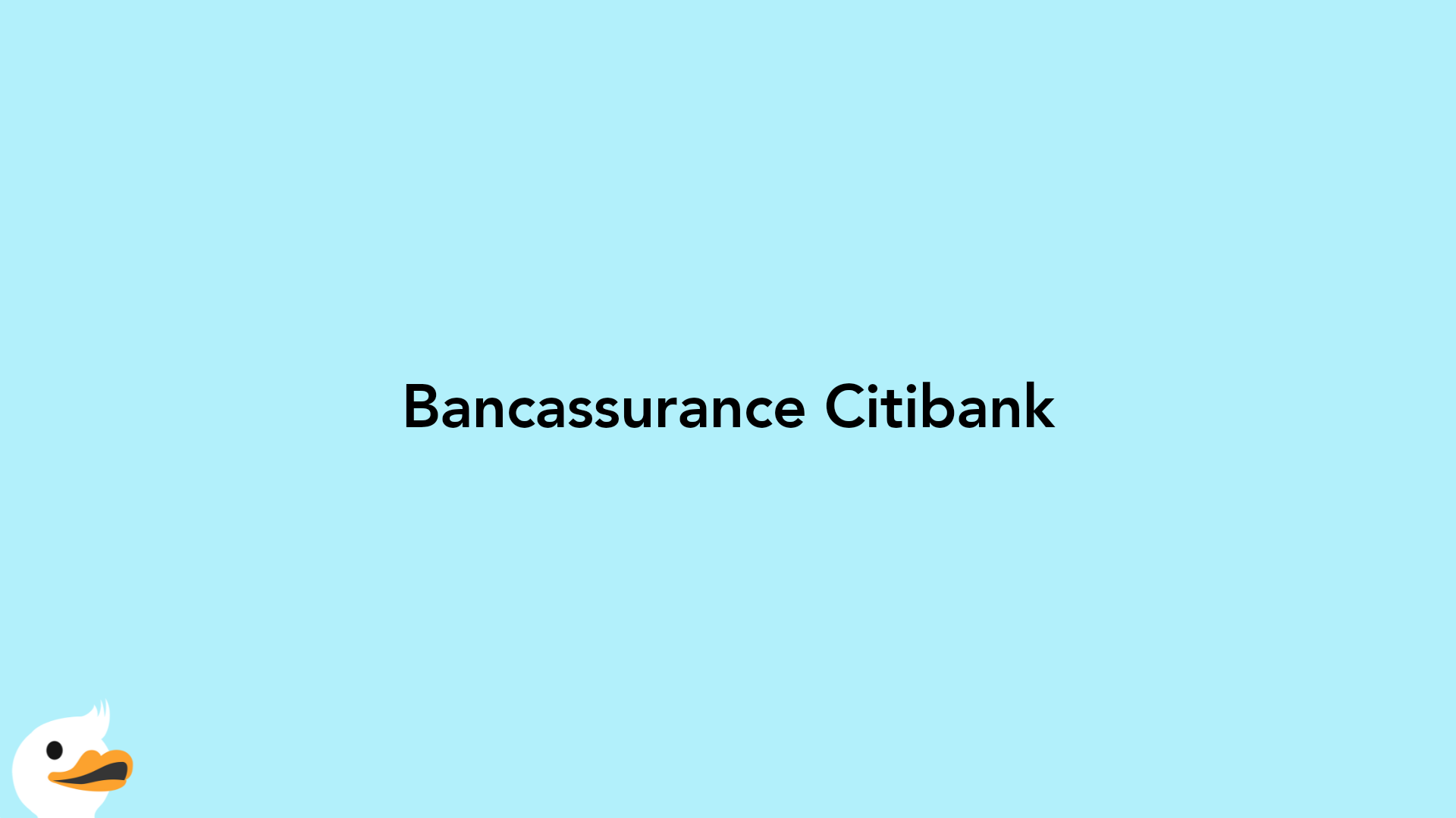 Bancassurance Citibank
