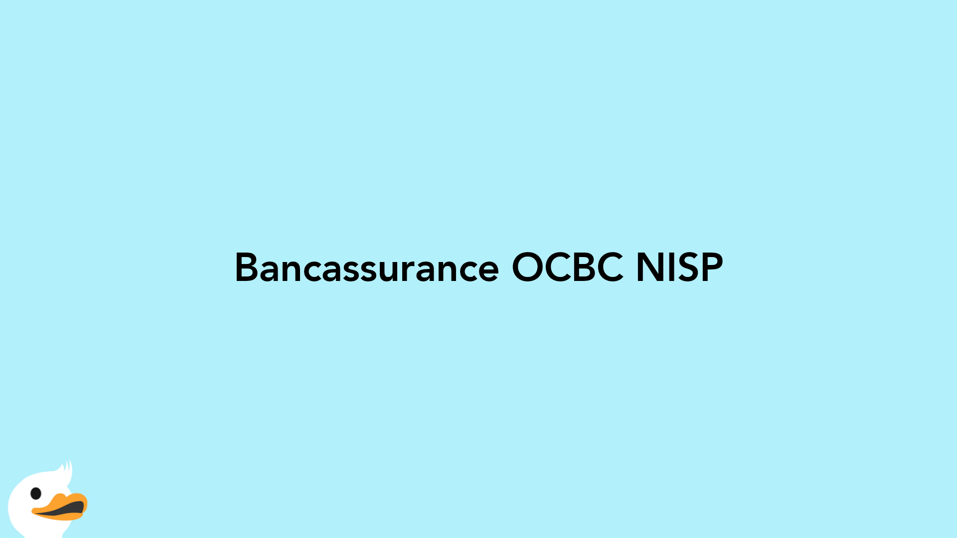 Bancassurance OCBC NISP