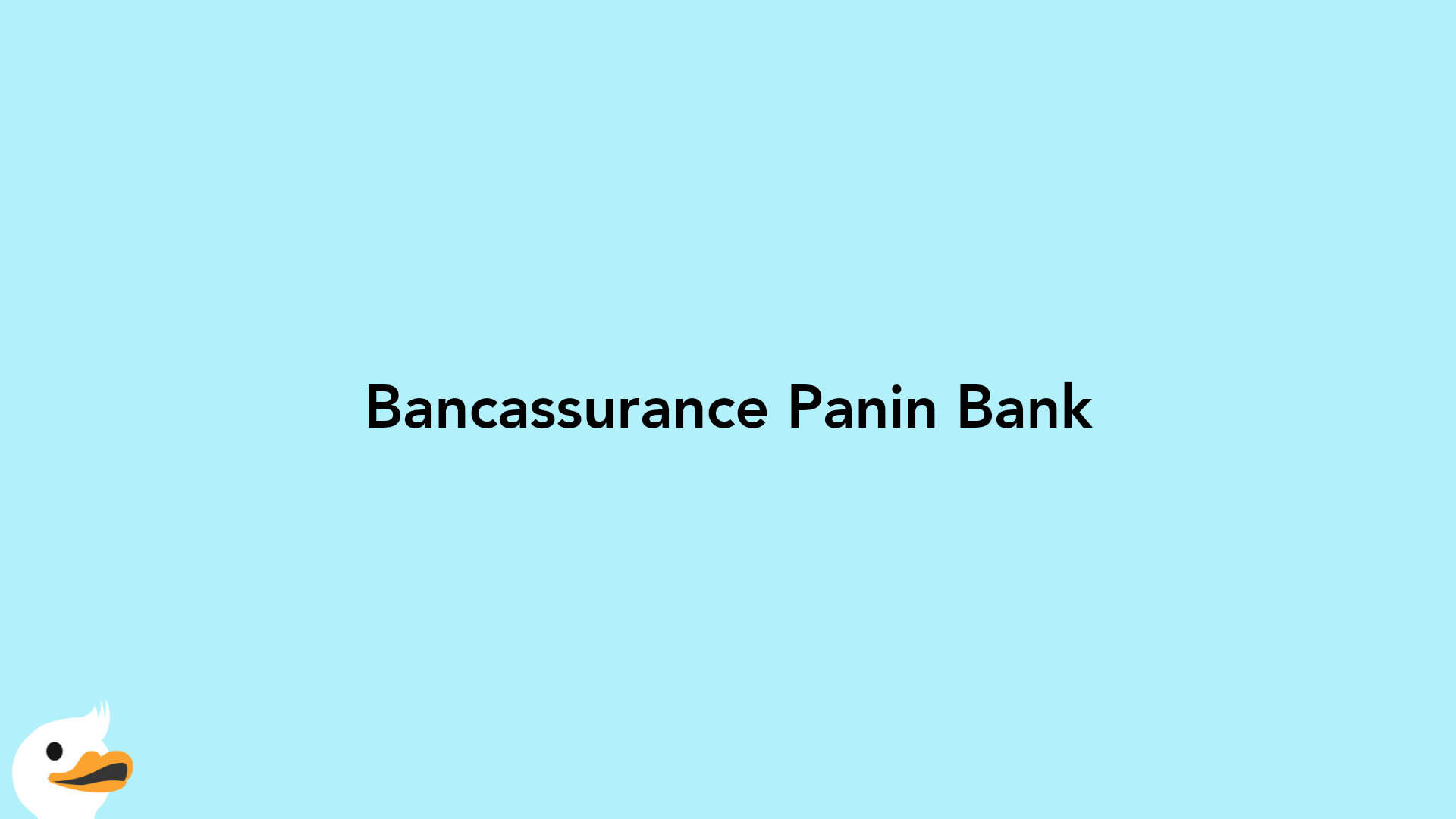 Bancassurance Panin Bank