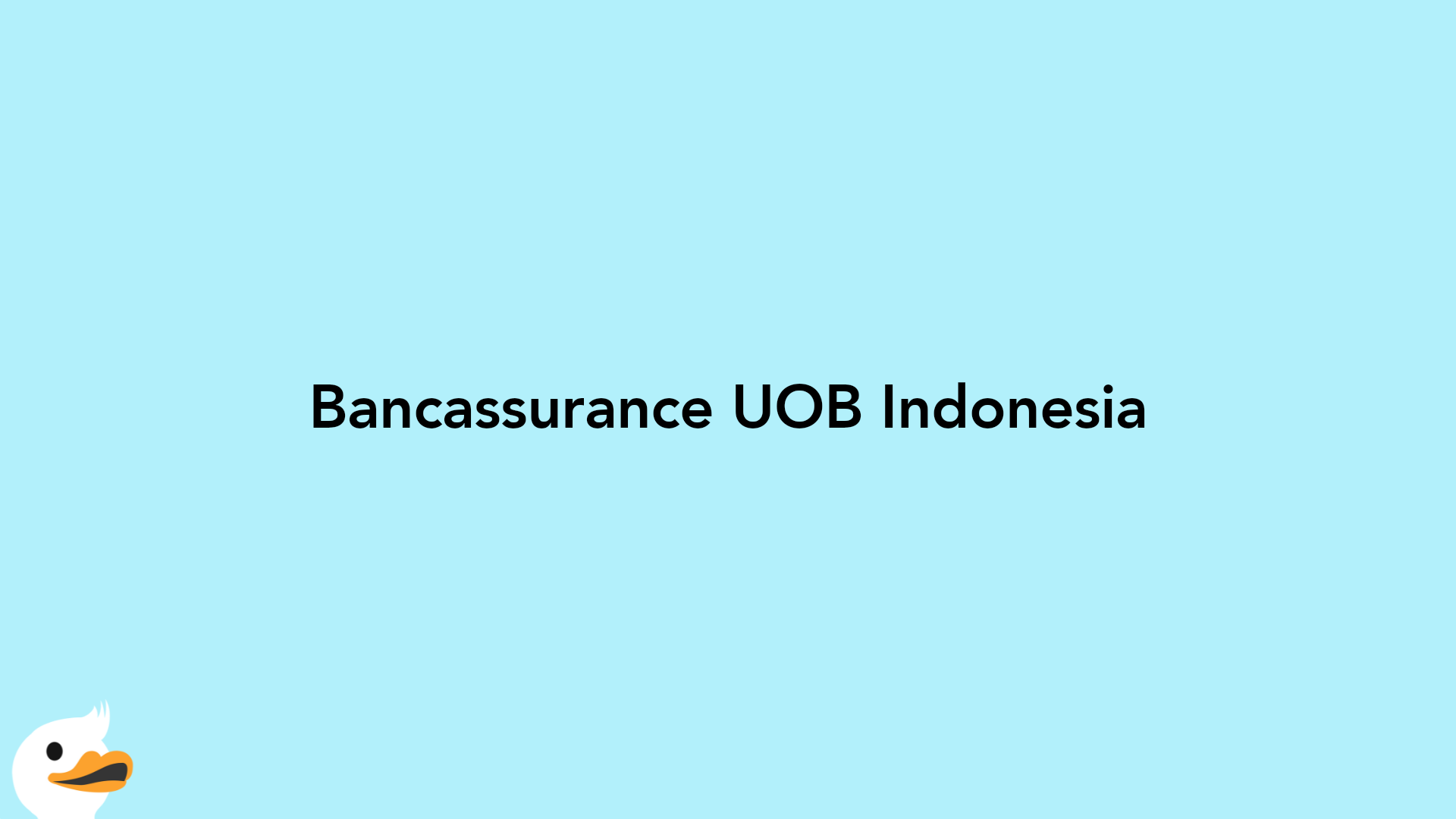 Bancassurance UOB Indonesia
