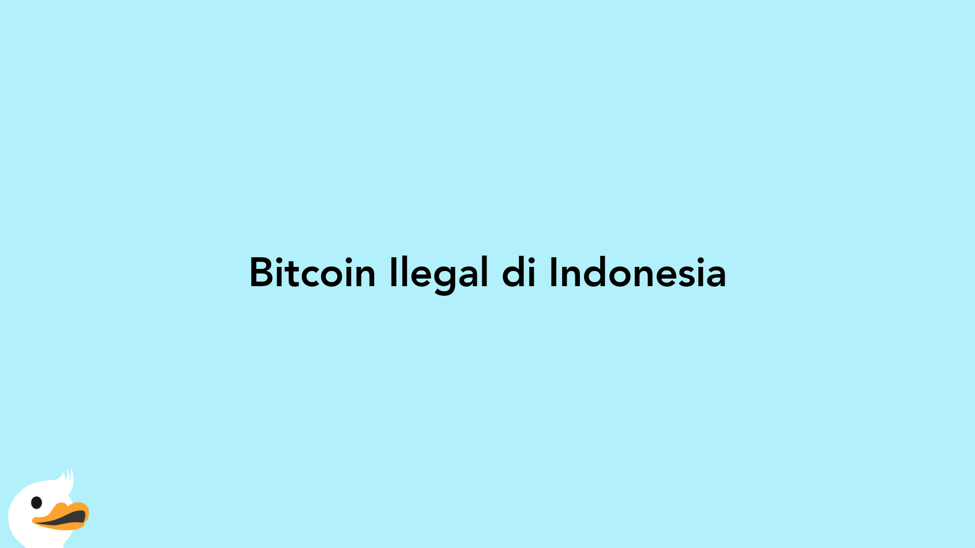 Bitcoin Ilegal di Indonesia