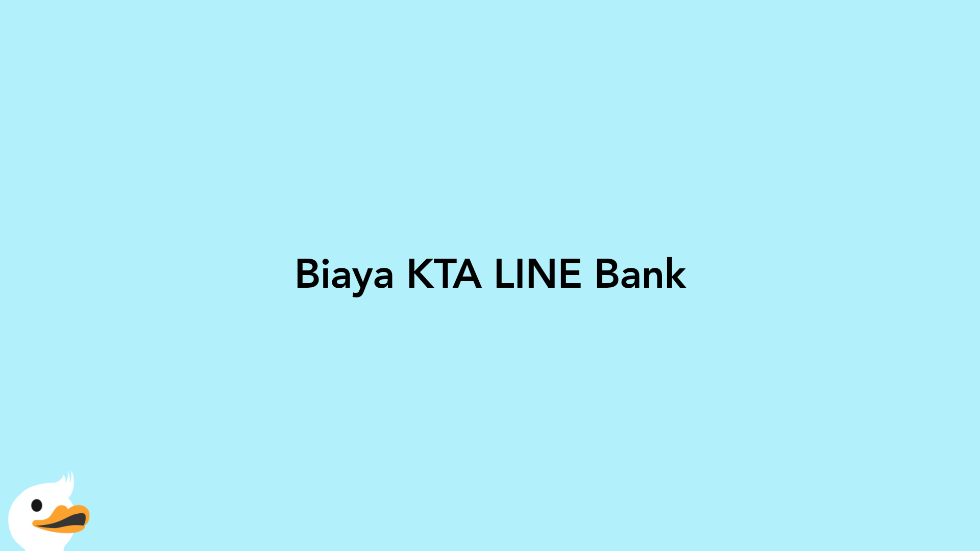 Biaya KTA LINE Bank