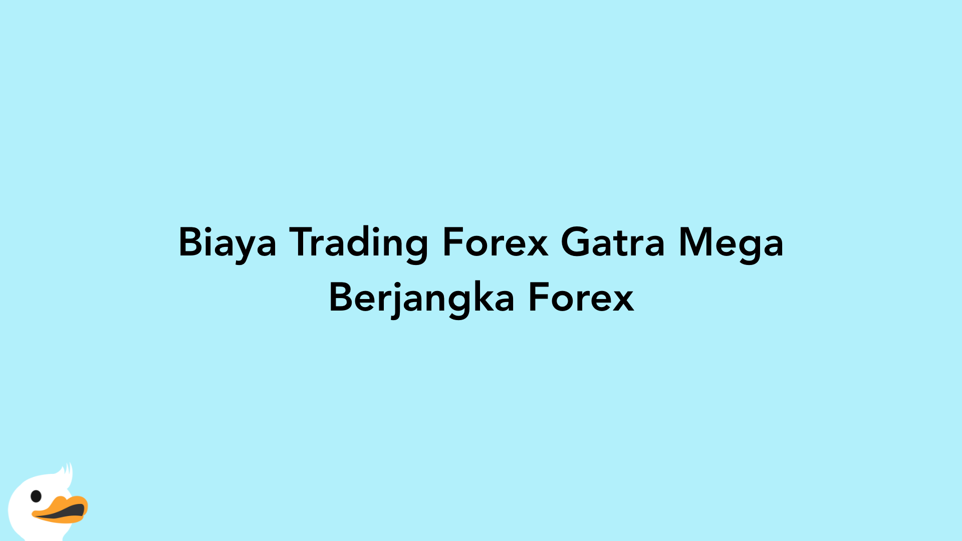 Biaya Trading Forex Gatra Mega Berjangka Forex