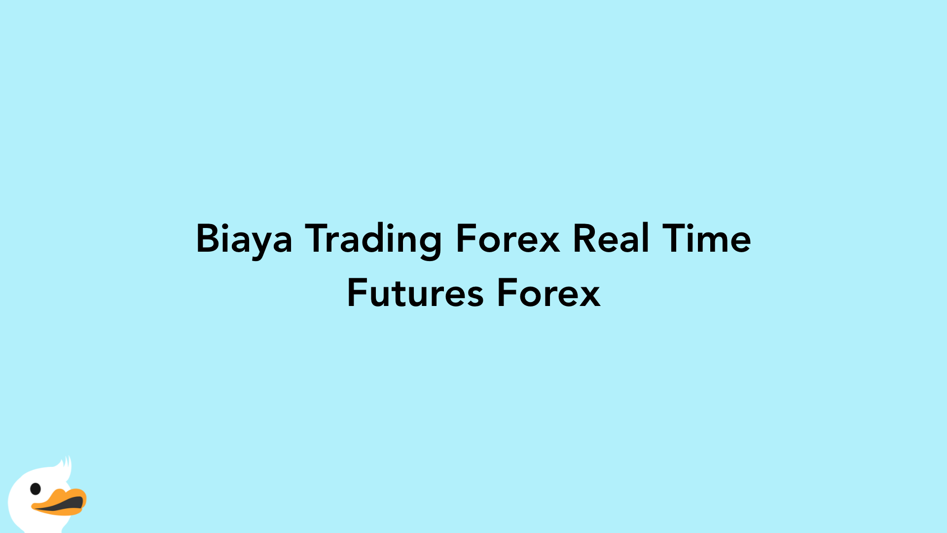 Biaya Trading Forex Real Time Futures Forex