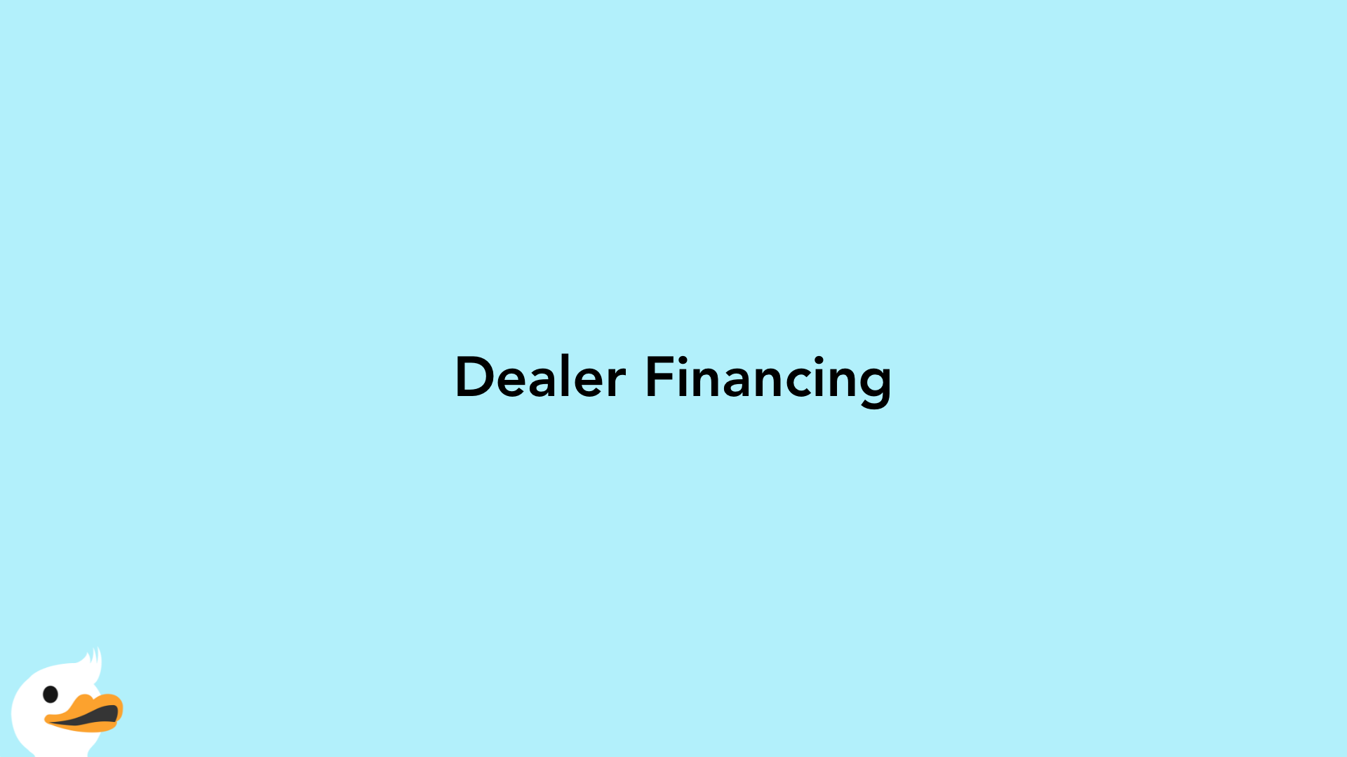 Dealer Financing