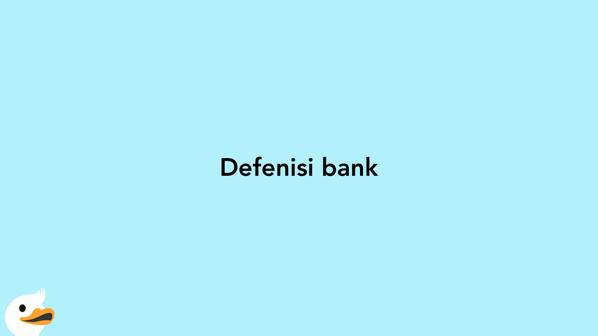 Defenisi bank