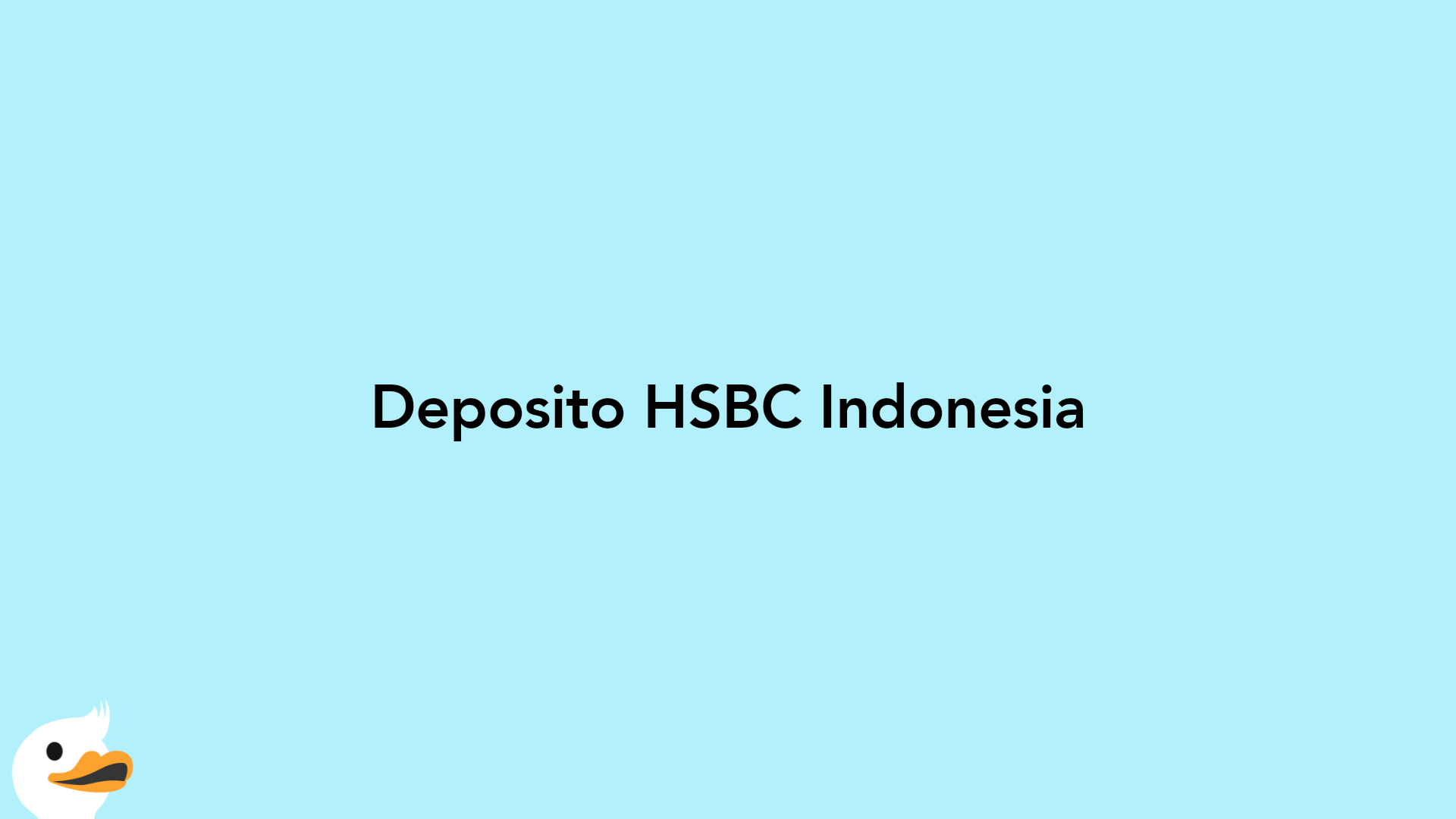 Deposito HSBC Indonesia