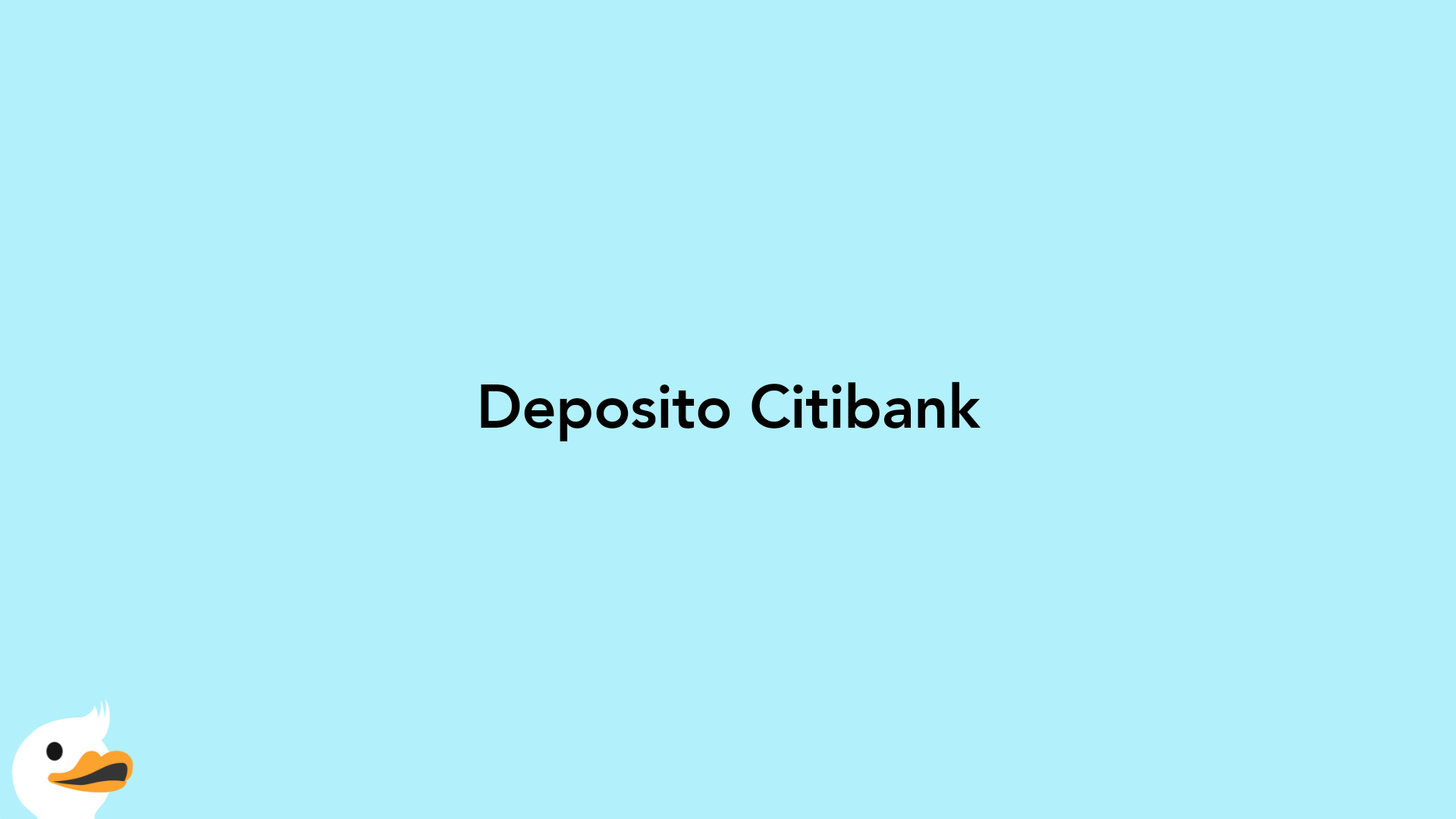 Deposito Citibank
