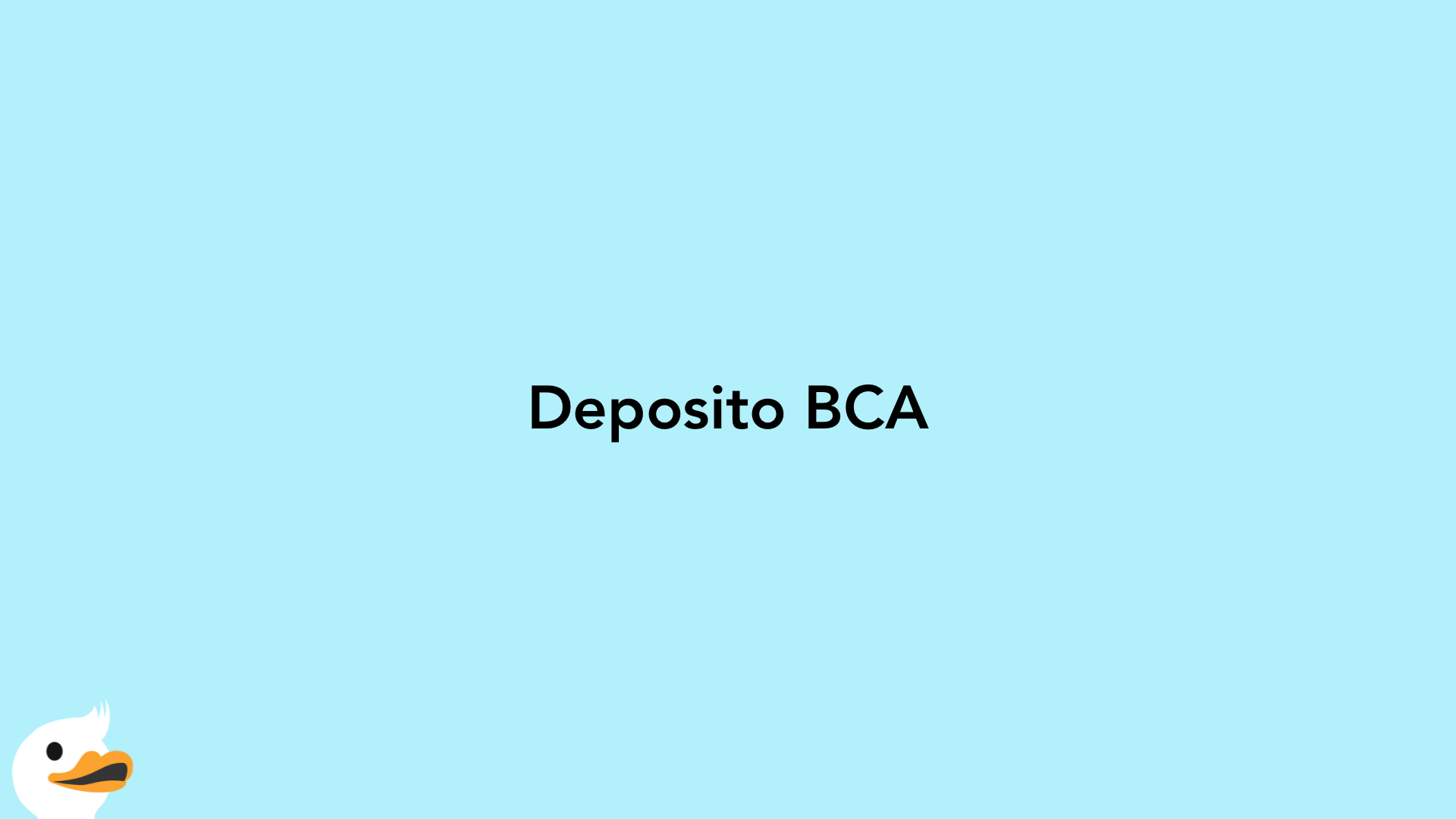 Deposito BCA