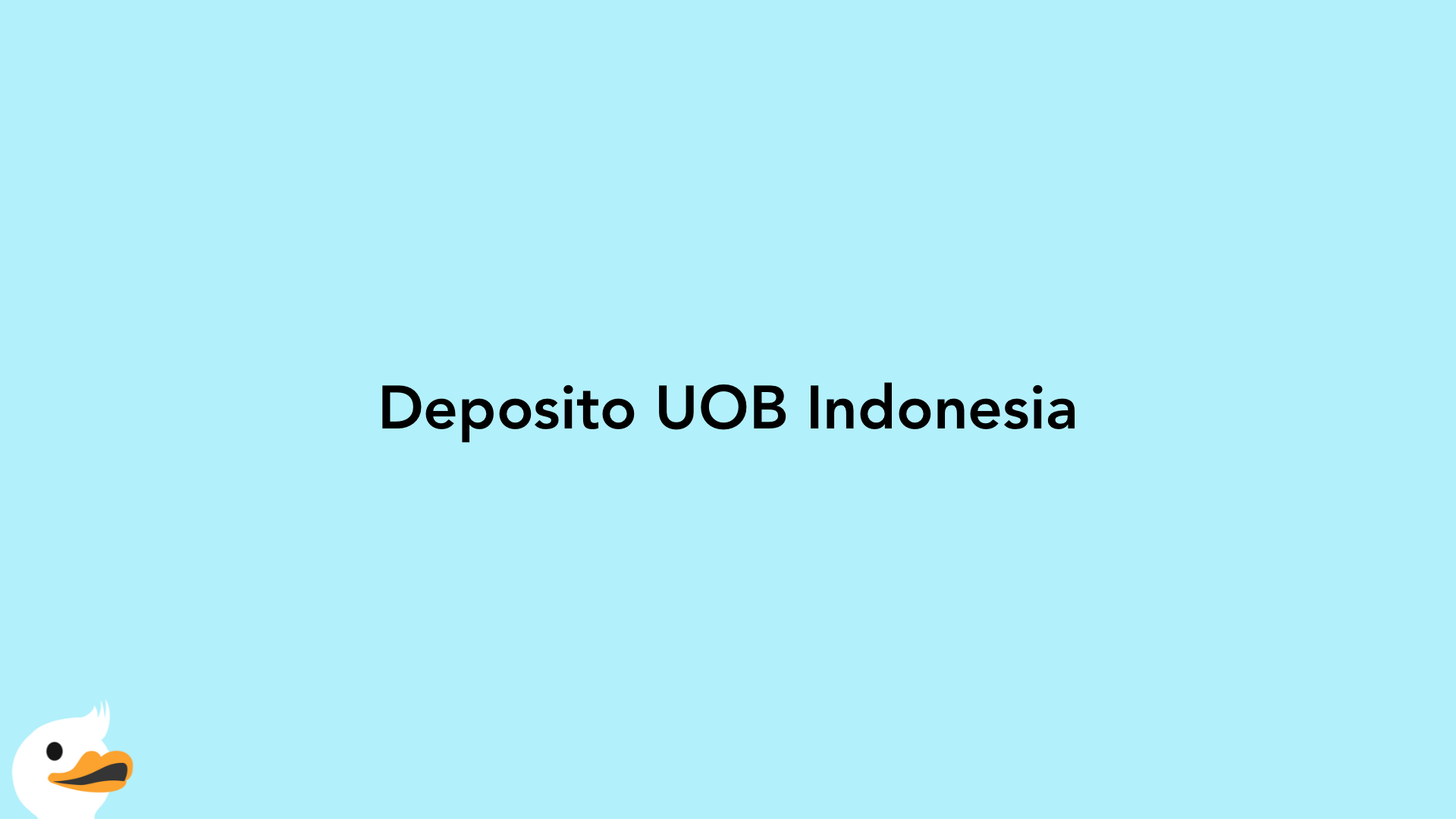Deposito UOB Indonesia