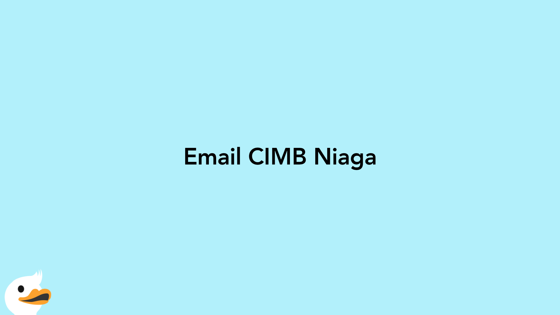Email CIMB Niaga