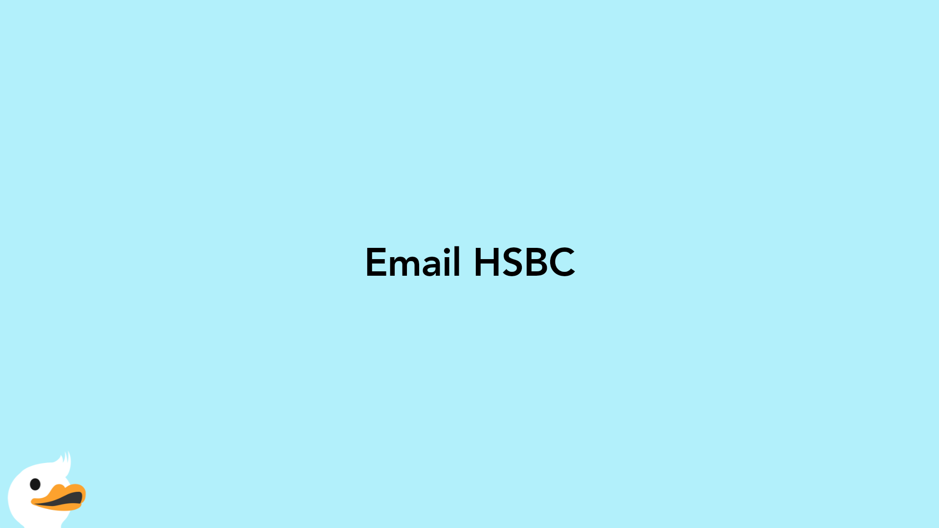 Email HSBC