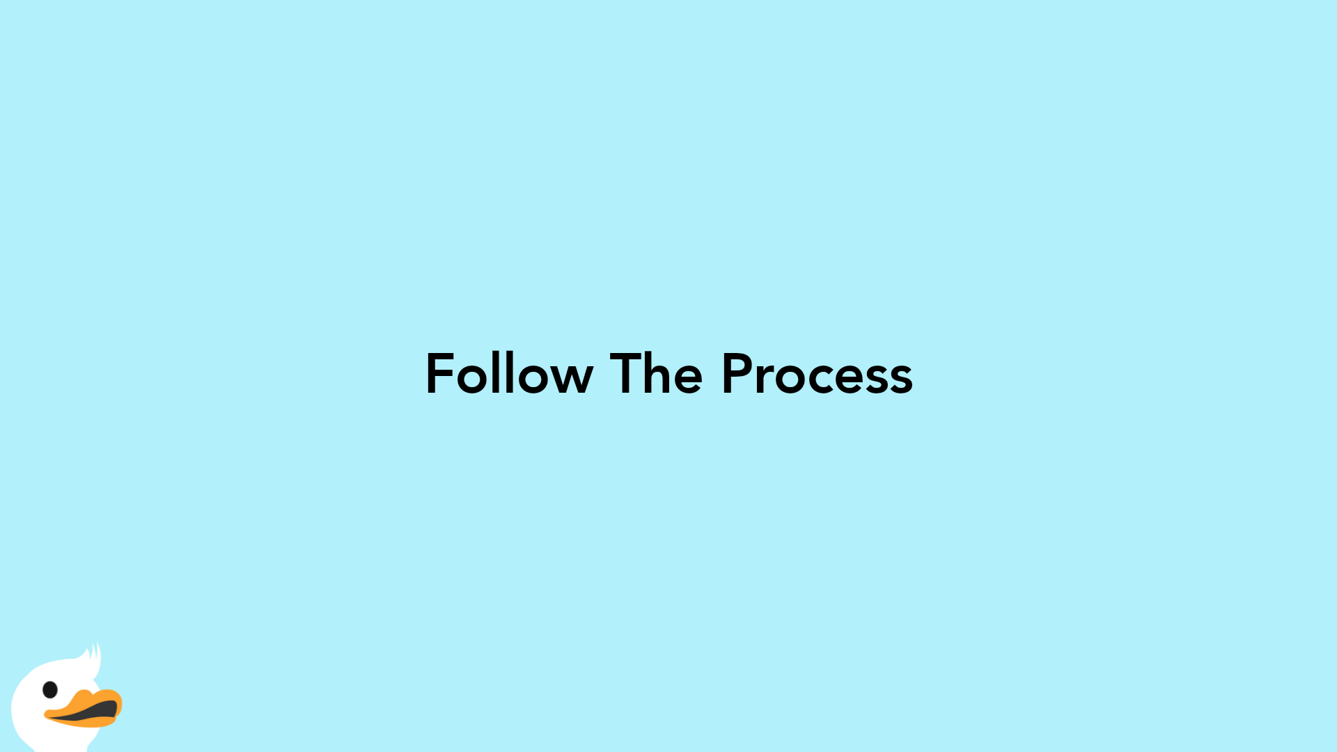Follow The Process