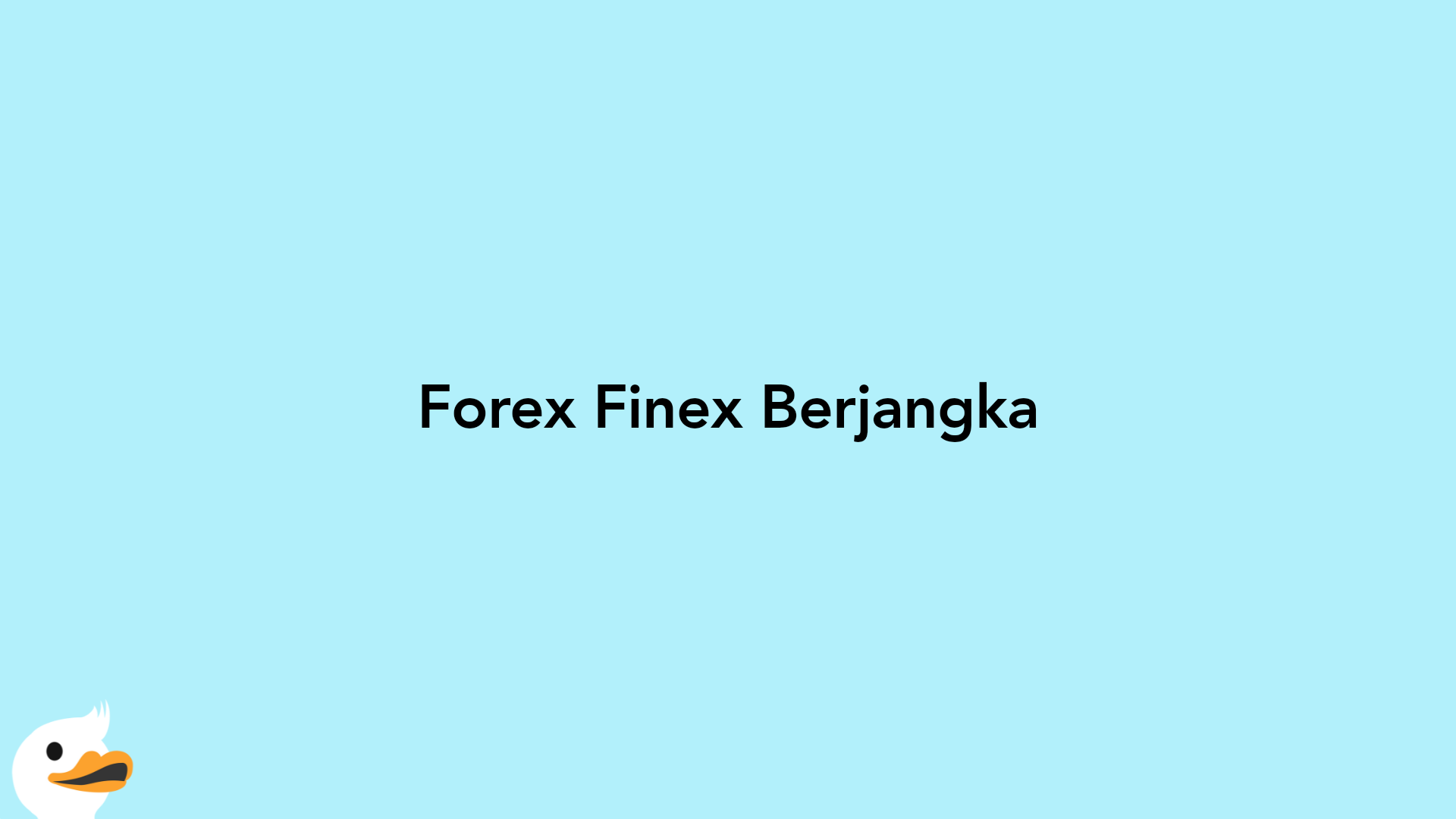 Forex Finex Berjangka