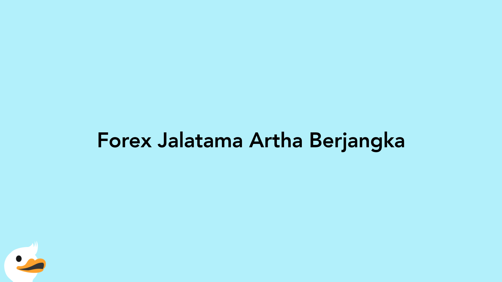 Forex Jalatama Artha Berjangka