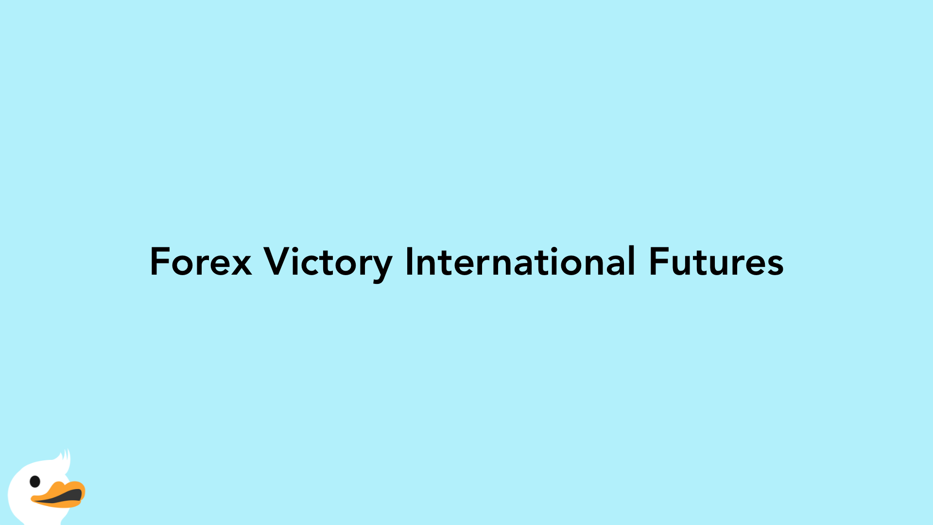 Forex Victory International Futures