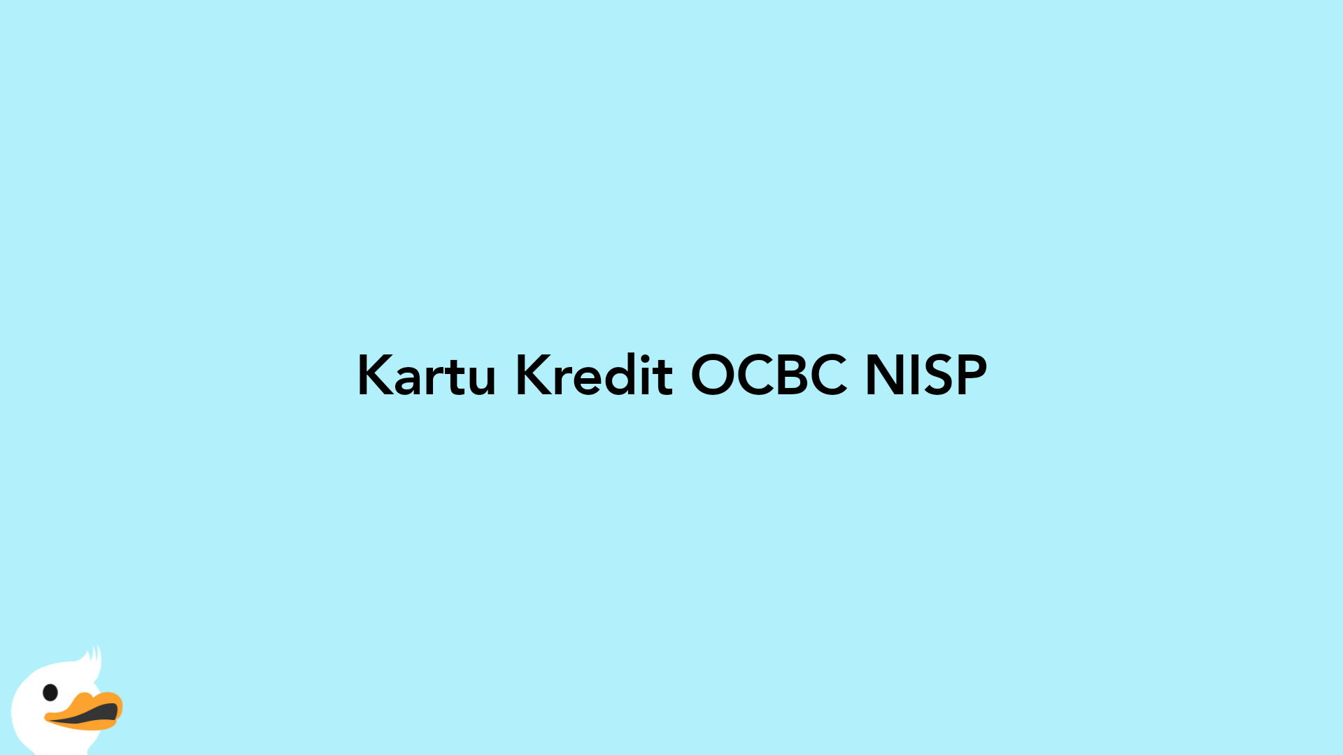 Kartu Kredit OCBC NISP