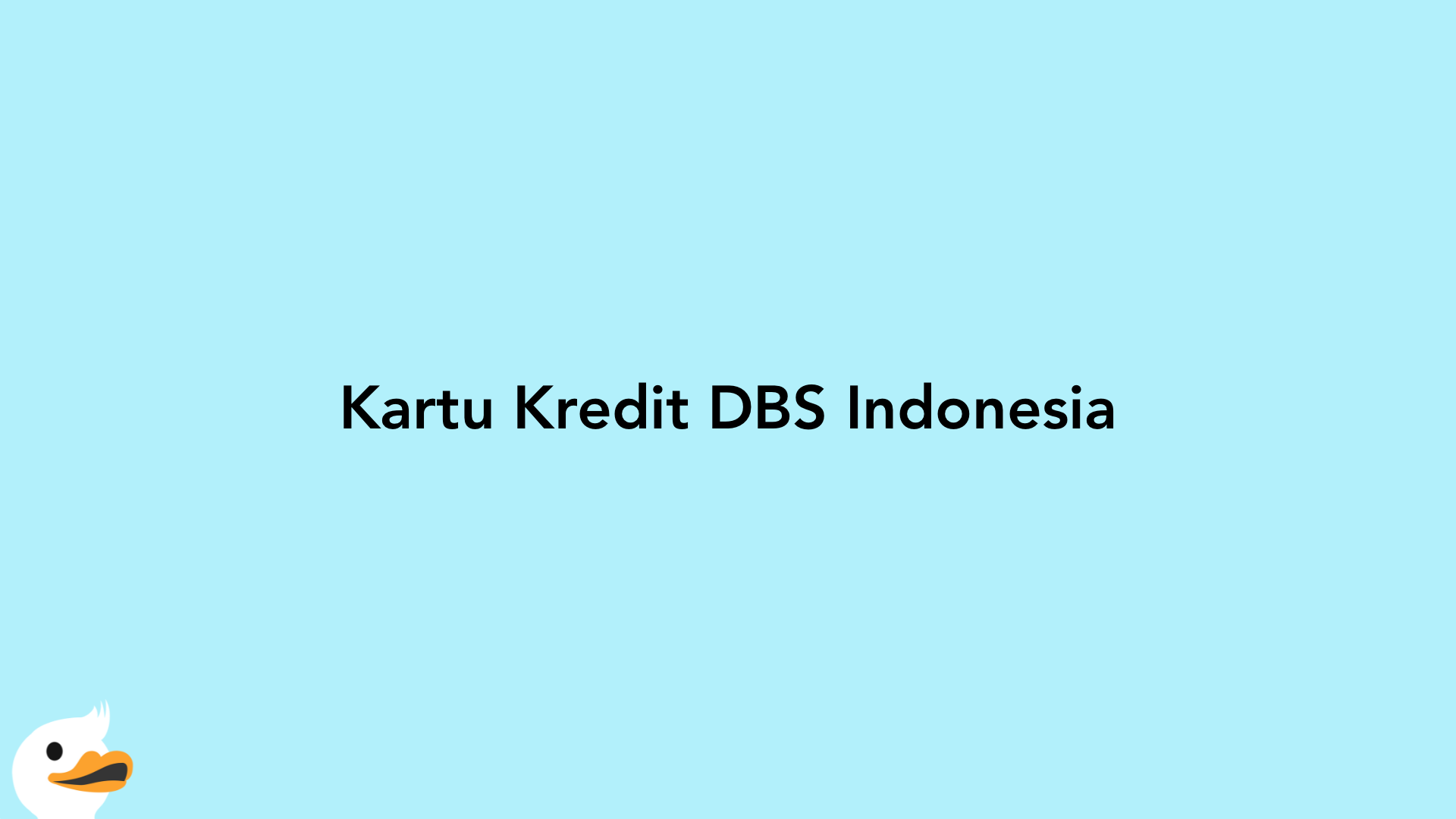 Kartu Kredit DBS Indonesia