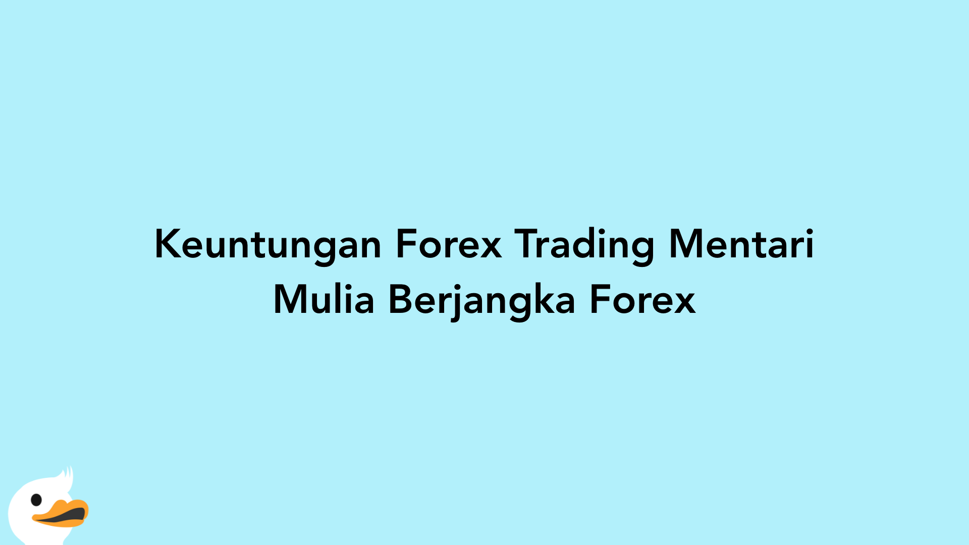 Keuntungan Forex Trading Mentari Mulia Berjangka Forex