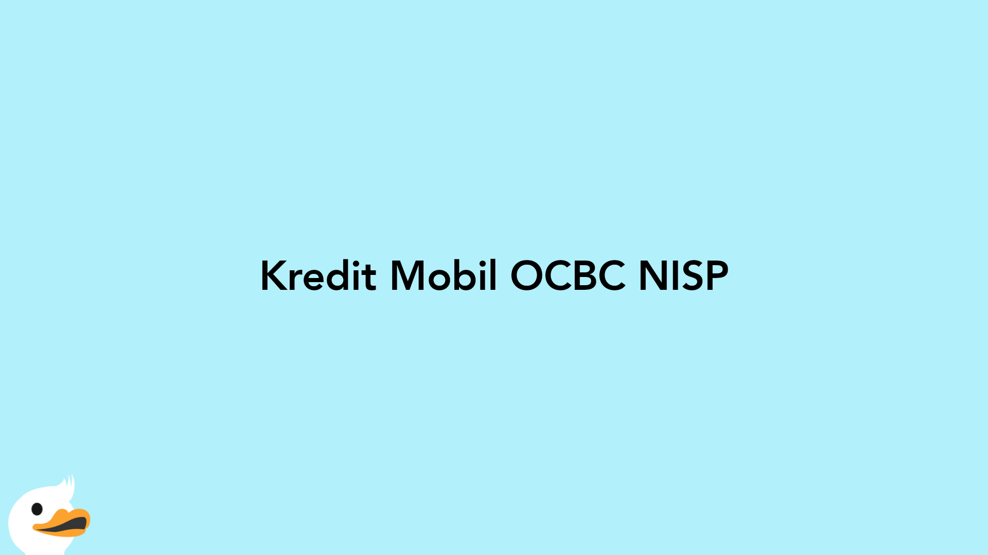 Kredit Mobil OCBC NISP