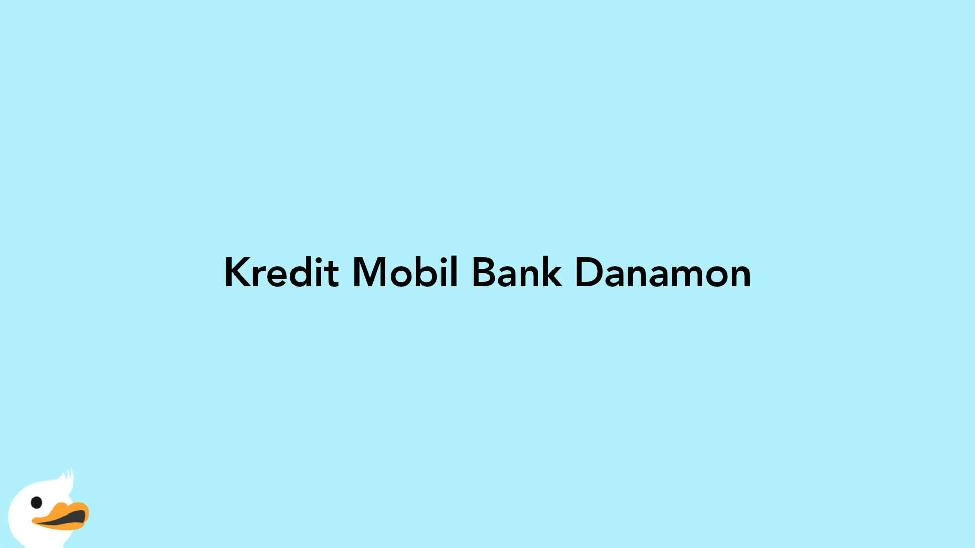 Kredit Mobil Bank Danamon