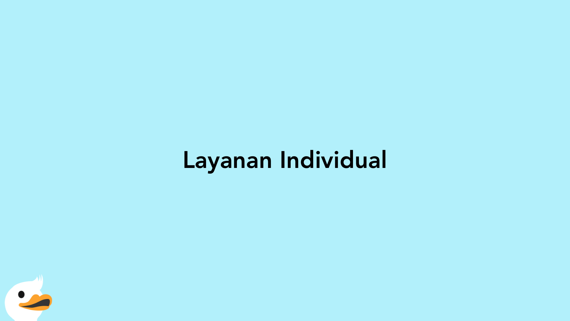 Layanan Individual