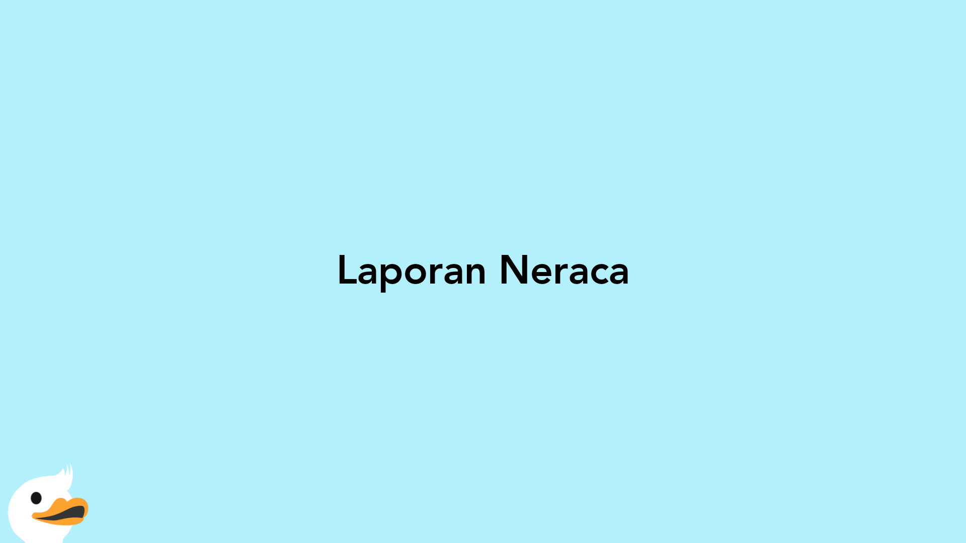 Laporan Neraca