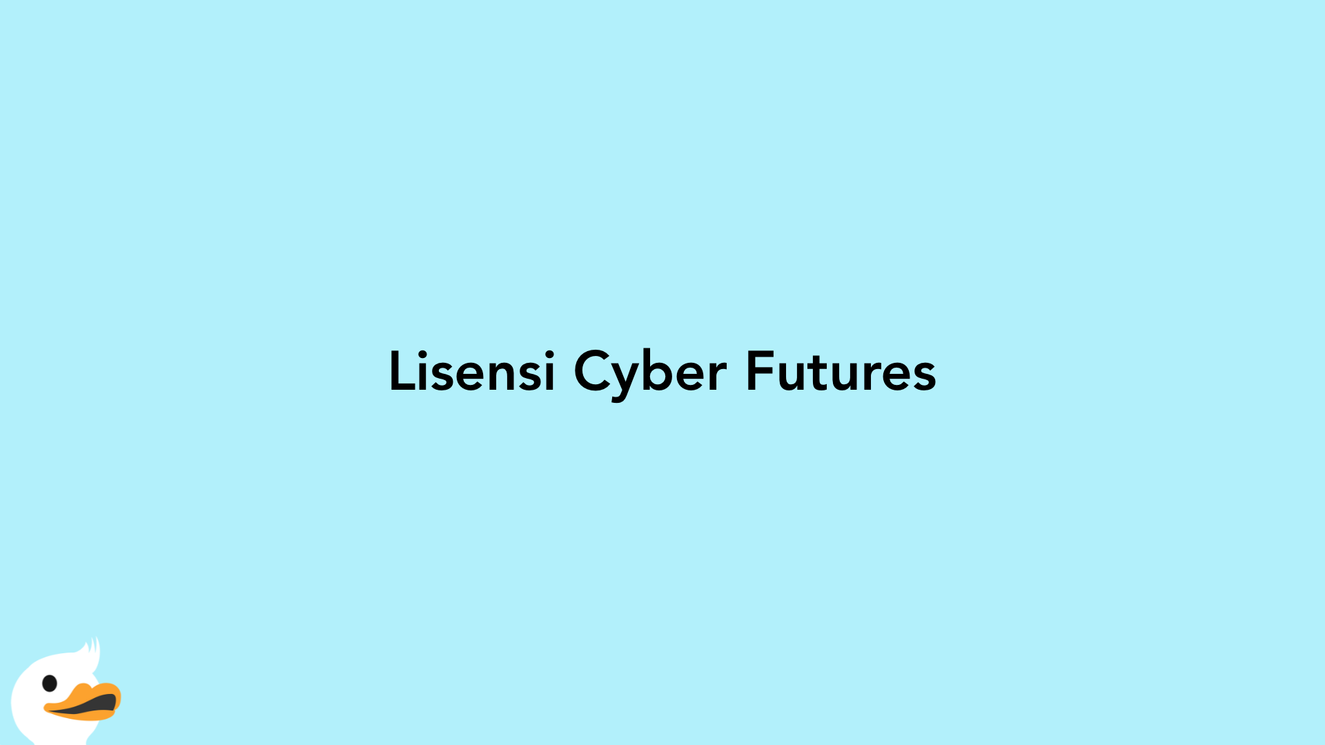 Lisensi Cyber Futures