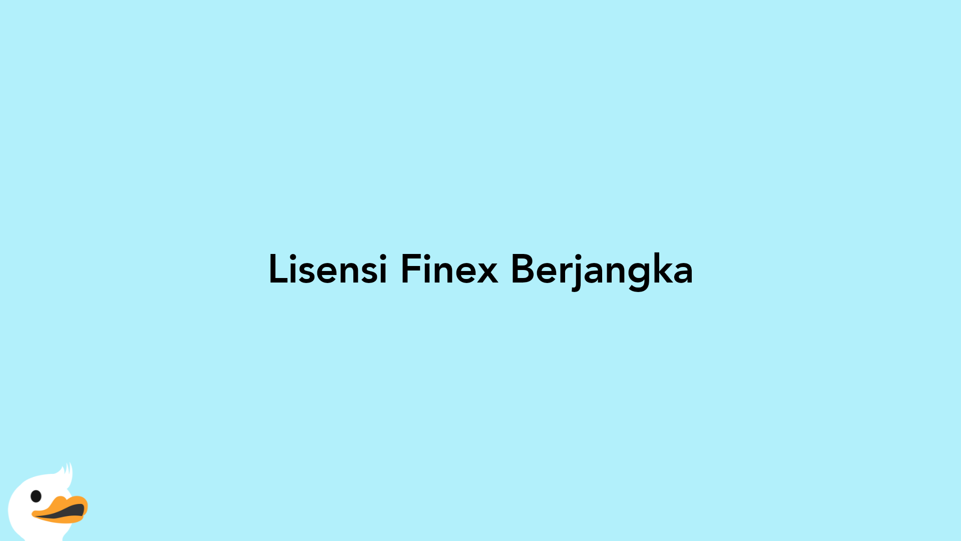 Lisensi Finex Berjangka