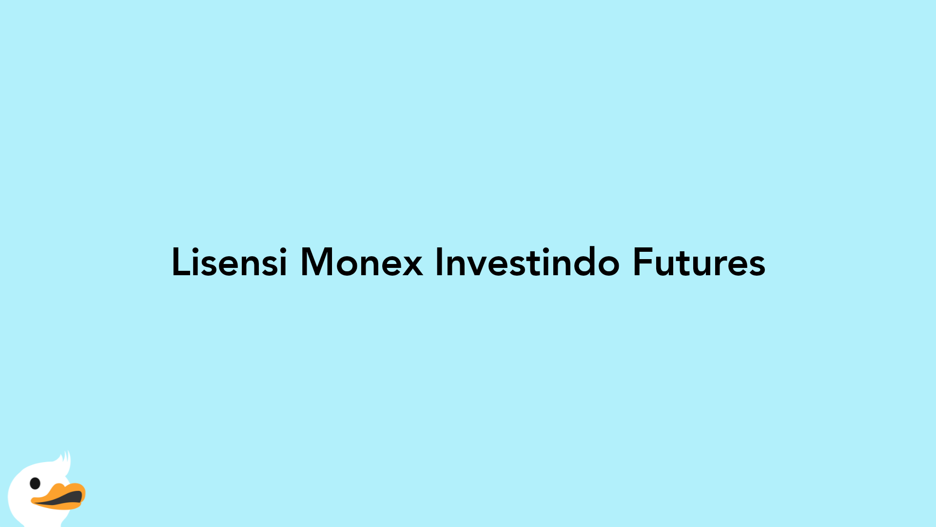Lisensi Monex Investindo Futures
