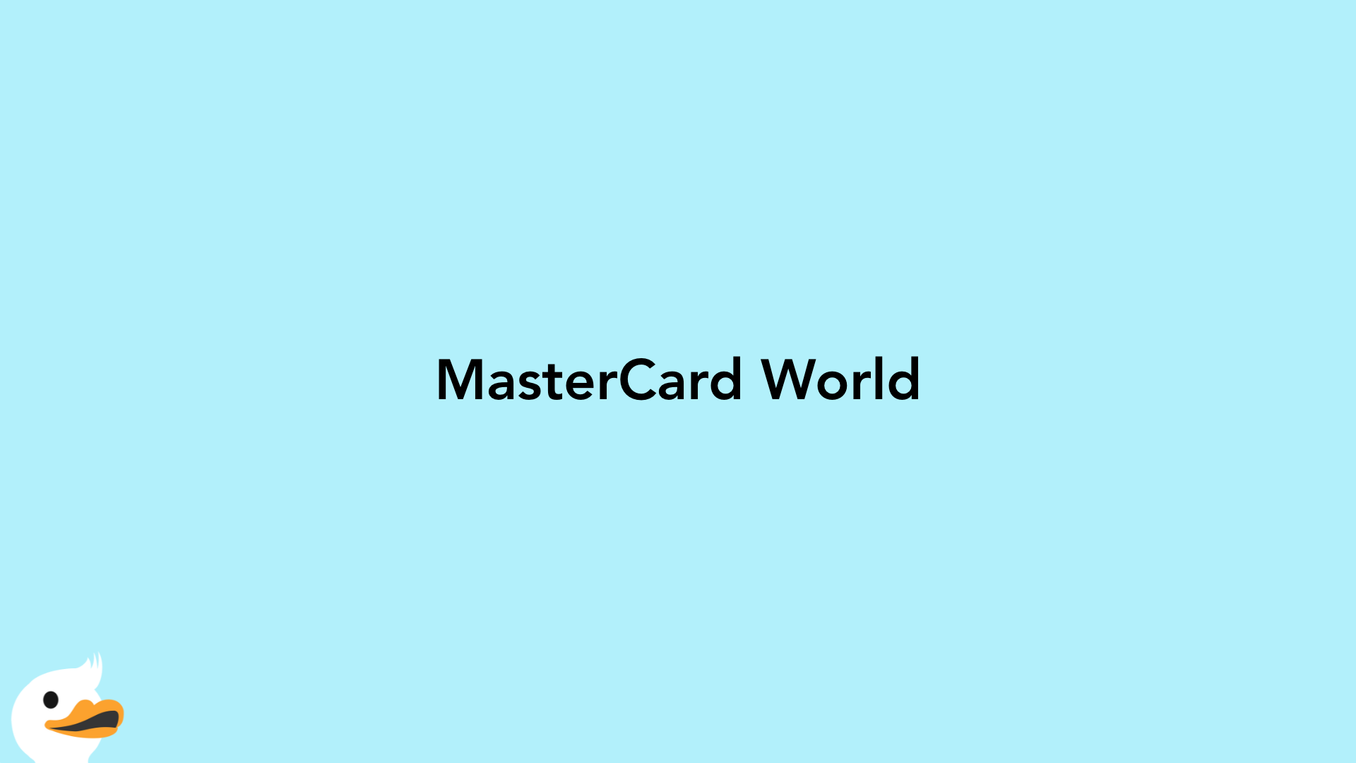 MasterCard World