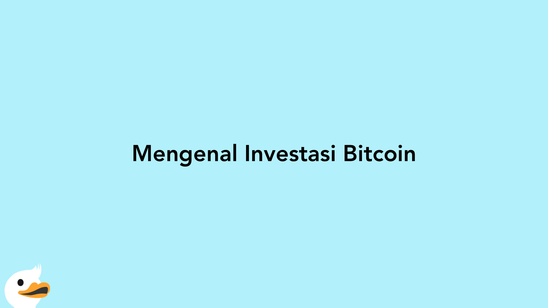 Mengenal Investasi Bitcoin