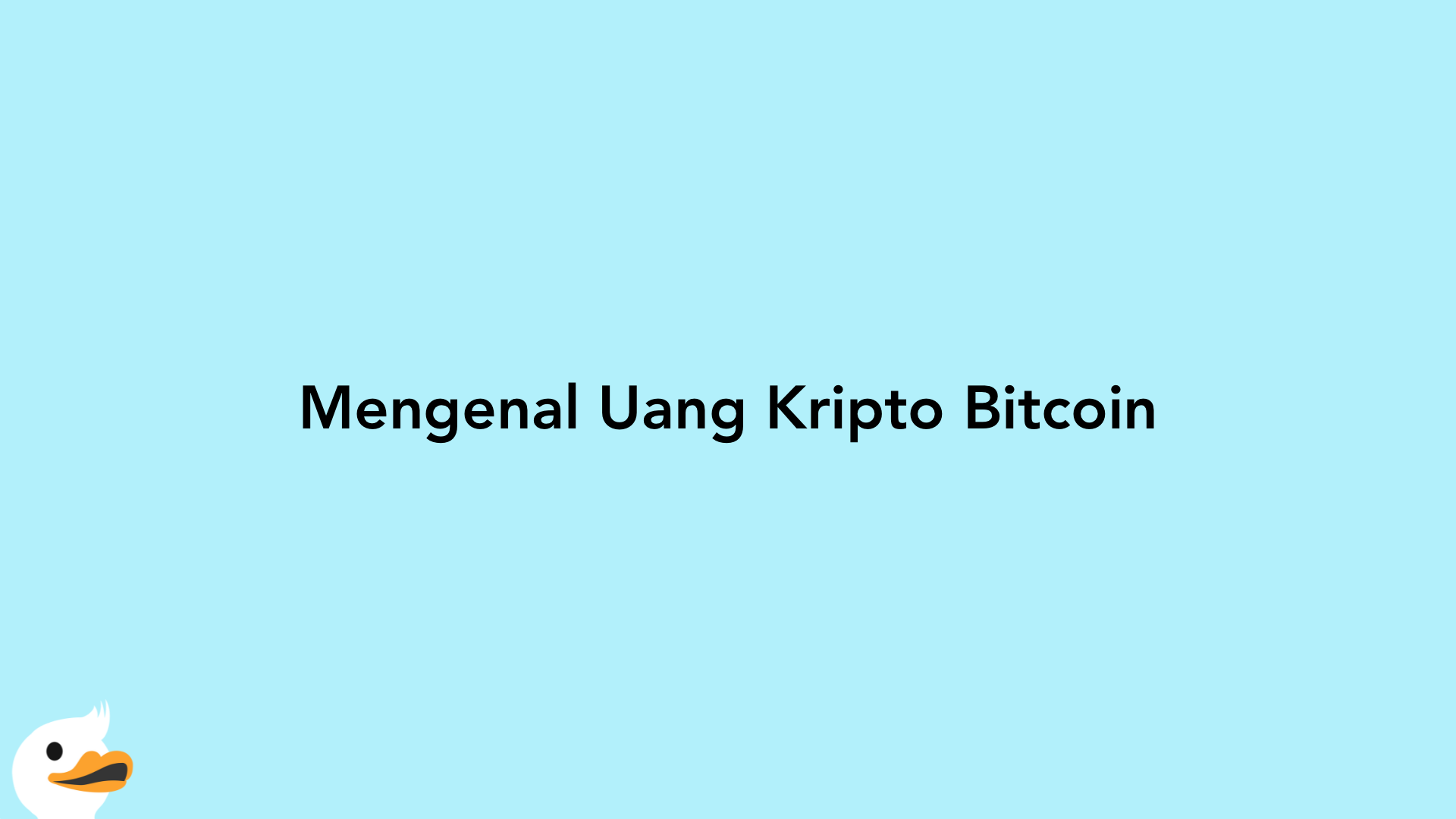 Mengenal Uang Kripto Bitcoin