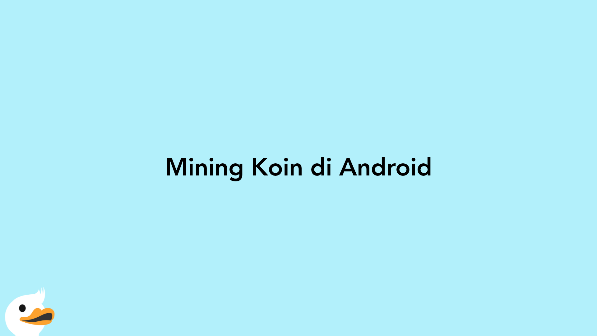 Mining Koin di Android
