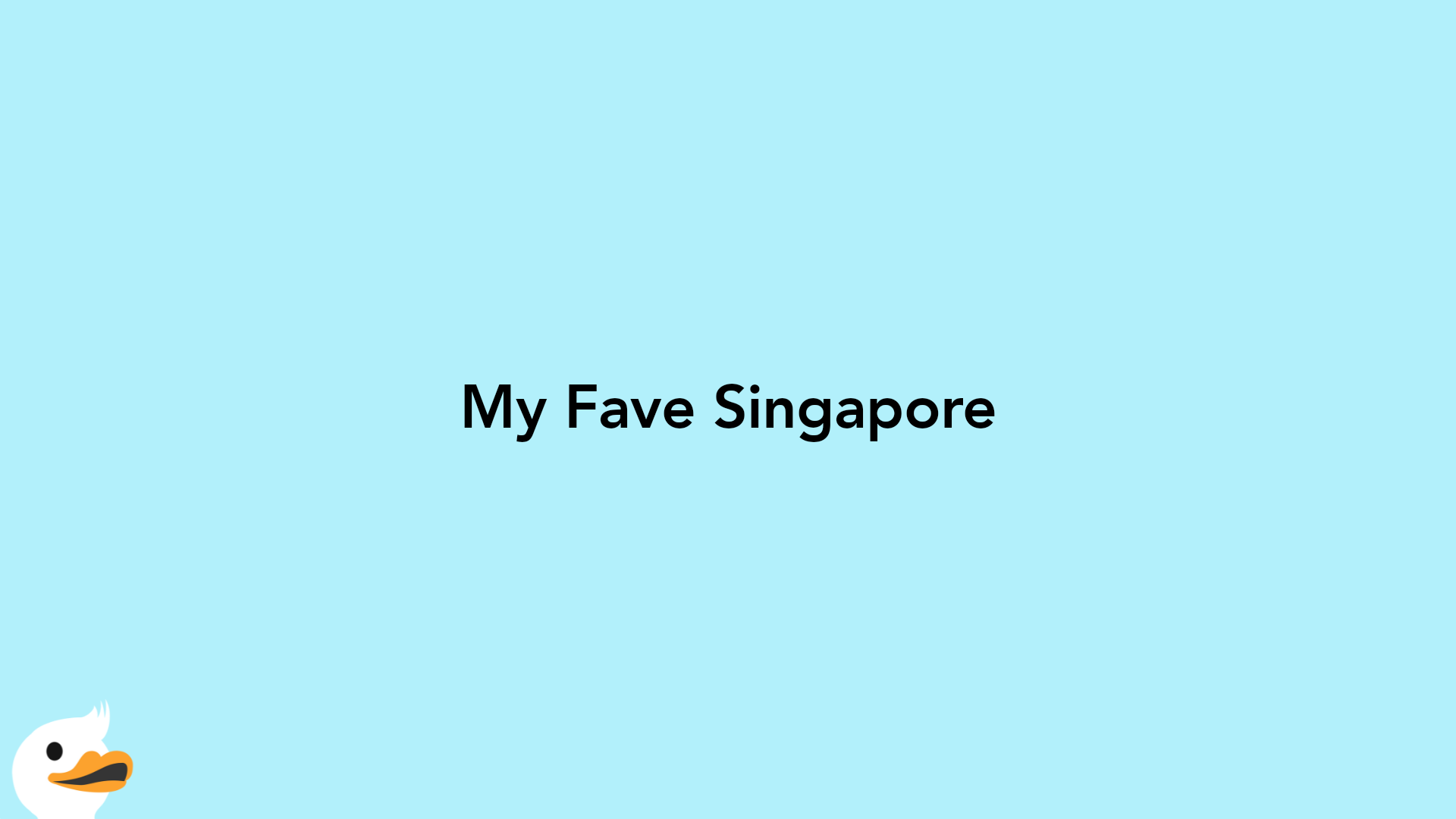 My Fave Singapore